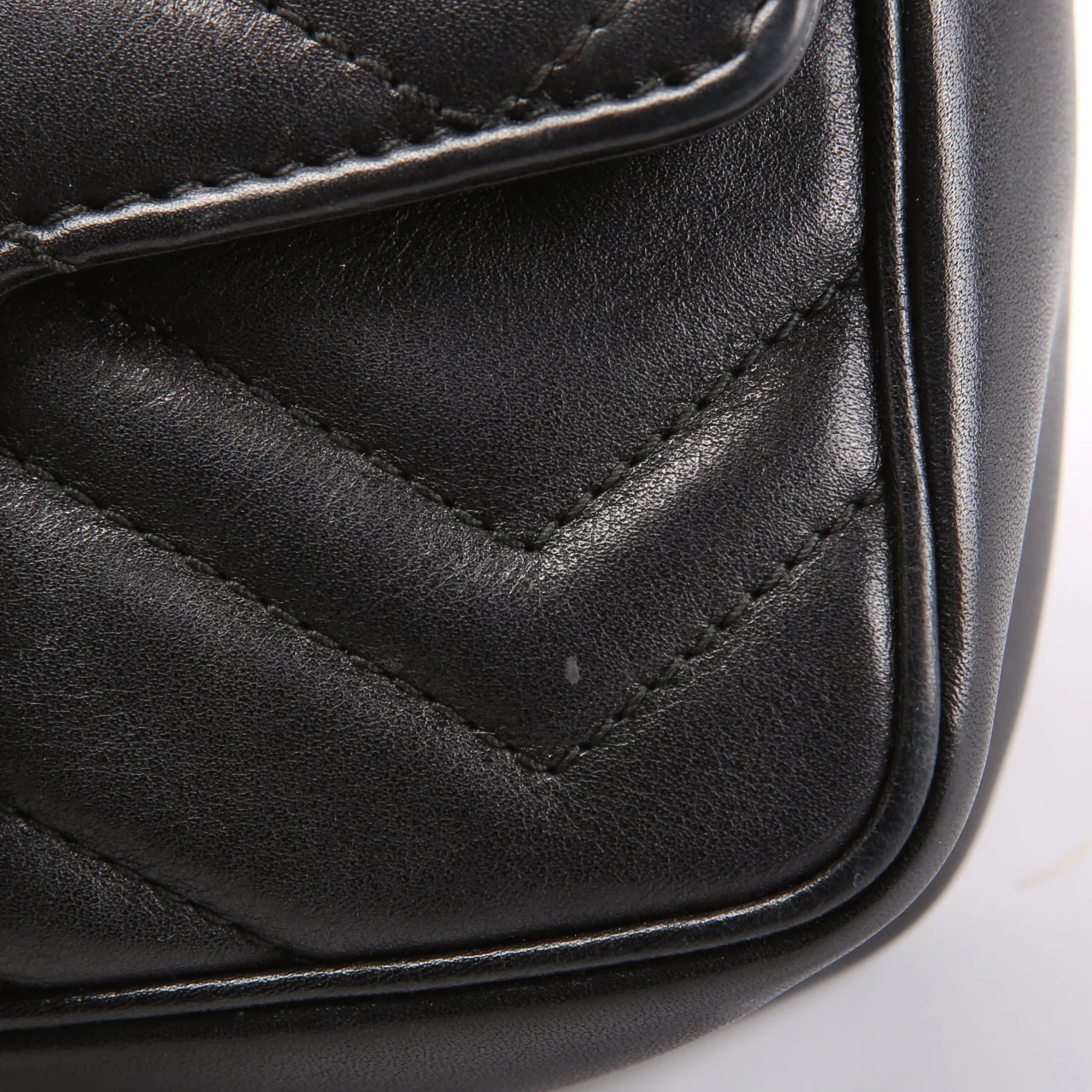 476433 Marmont Leather Super Mini Flap Black - Image 5