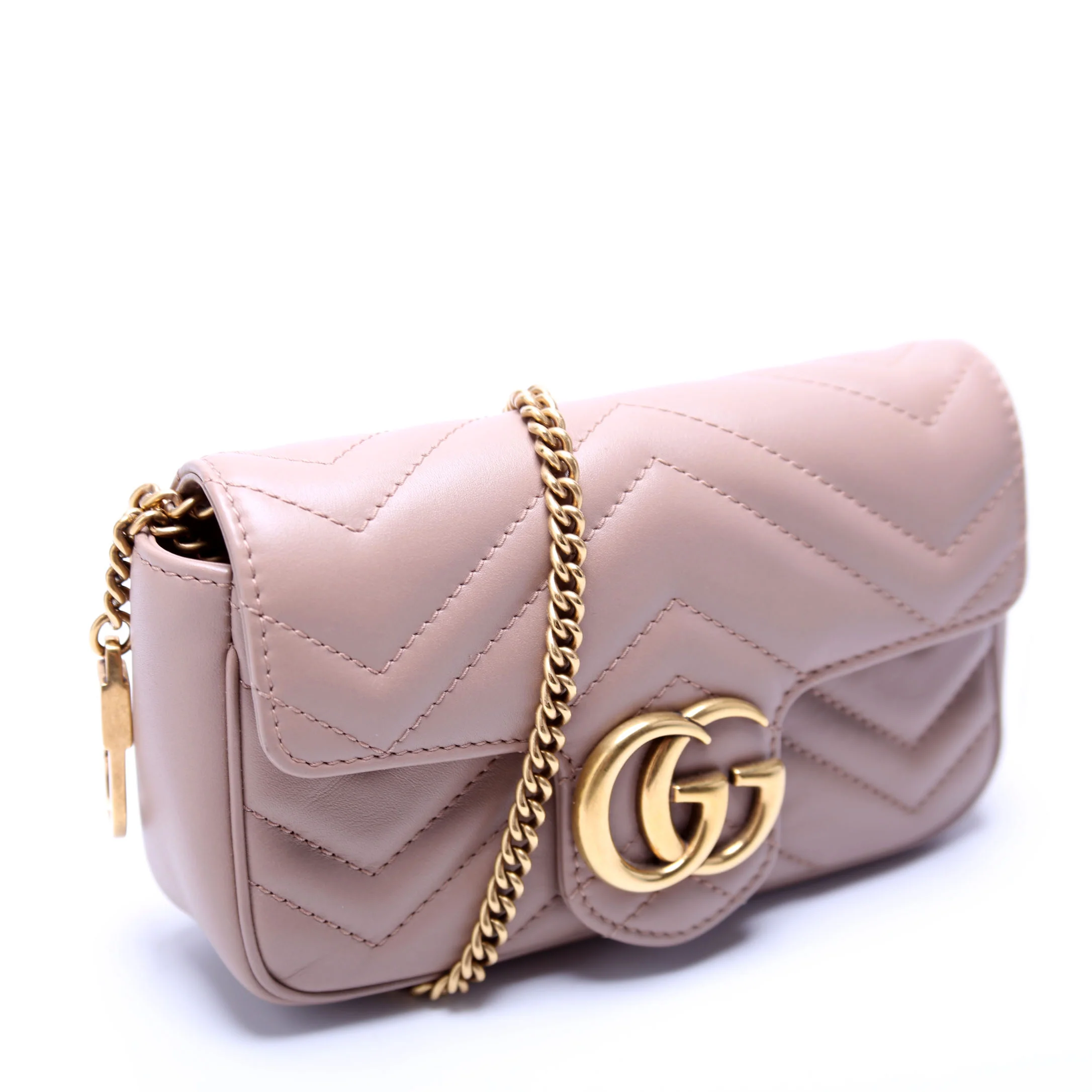 476433 Marmont Leather Super Mini Flap Tan - Image 2