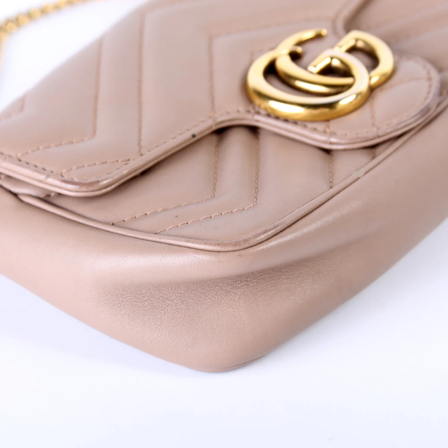 476433 Marmont Torchon Leather Super Mini Flap - Image 6