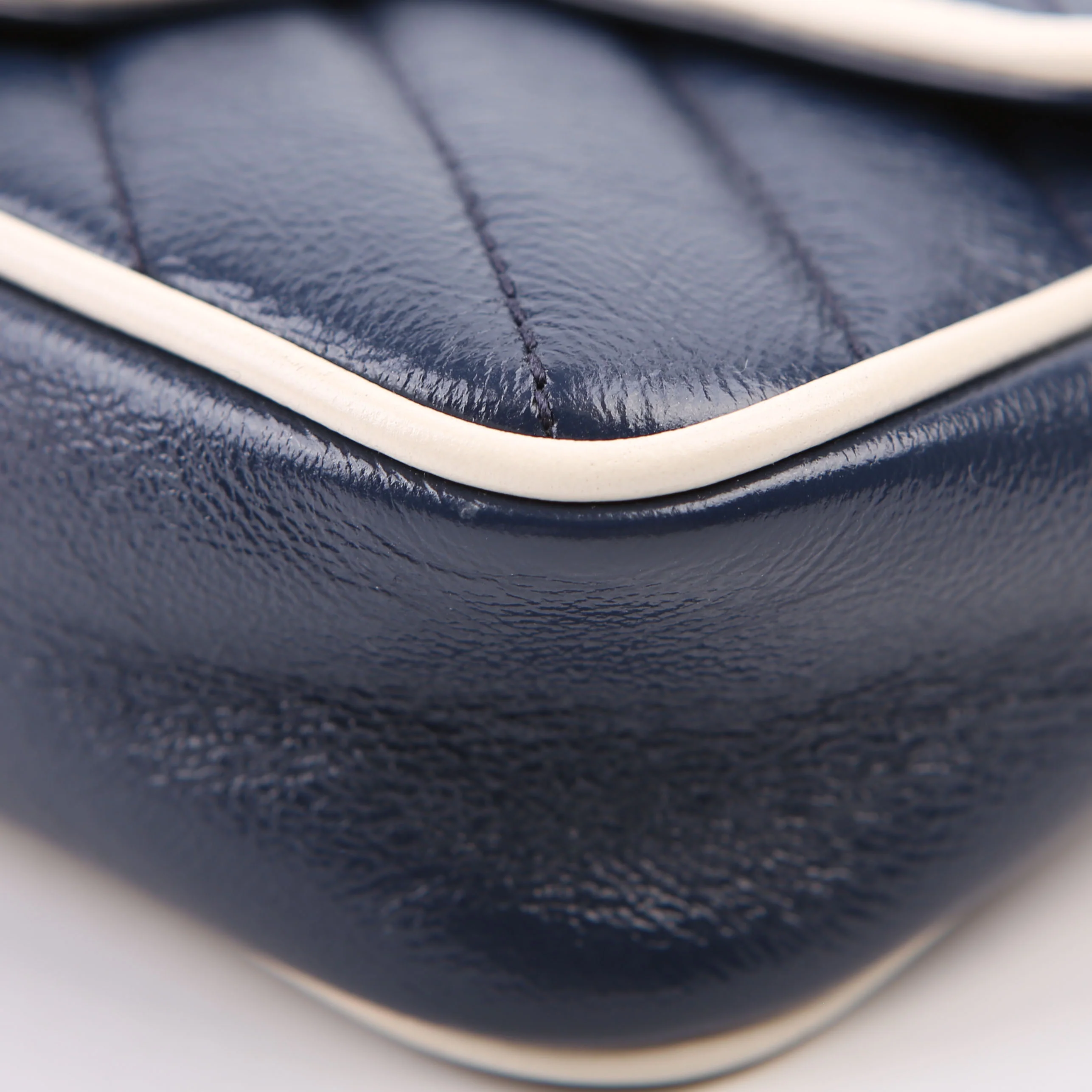 476433 Marmont Torchon Leather Super Mini Flap Blue - Image 6