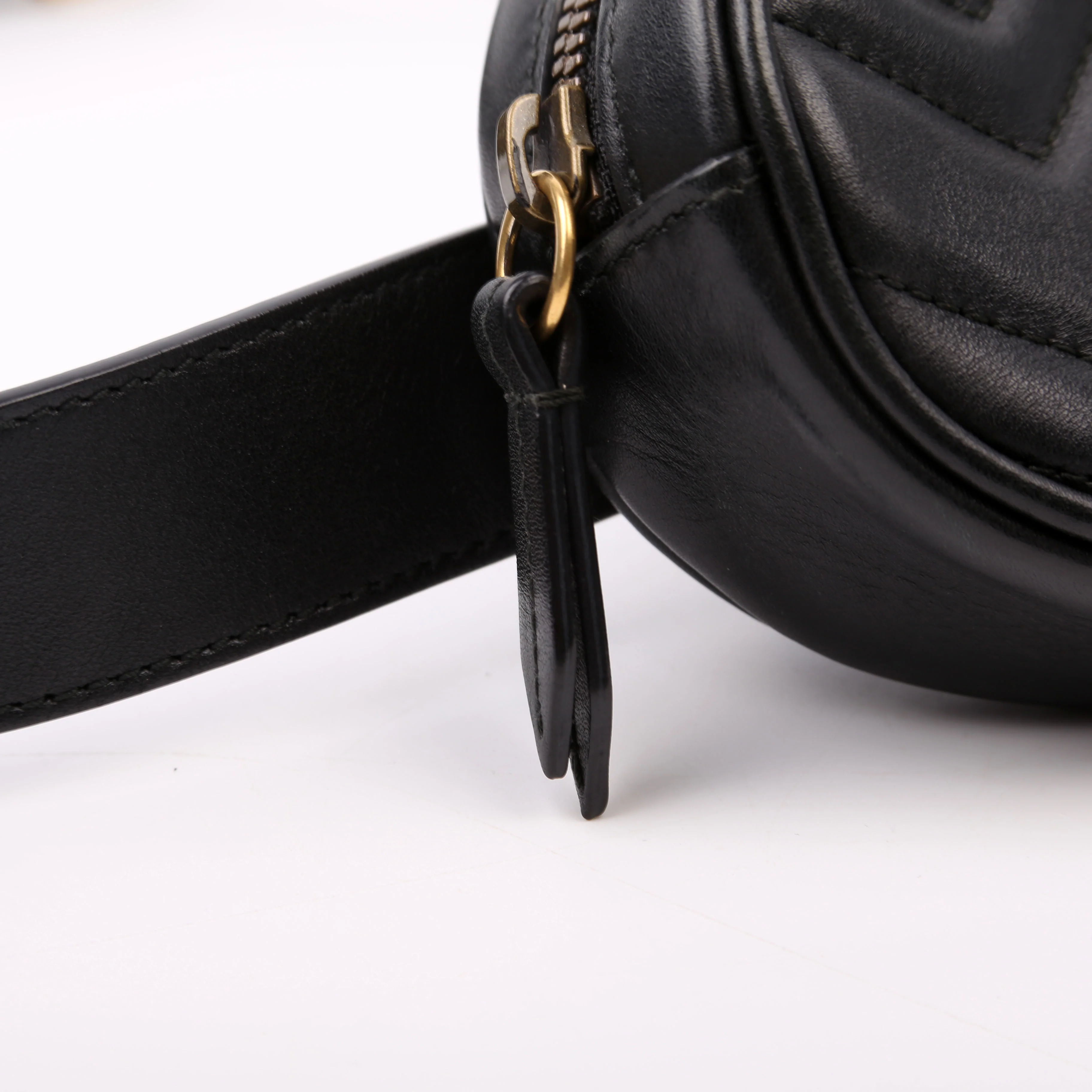 476434 Marmont Belt Bag Black Size 75 - Image 5