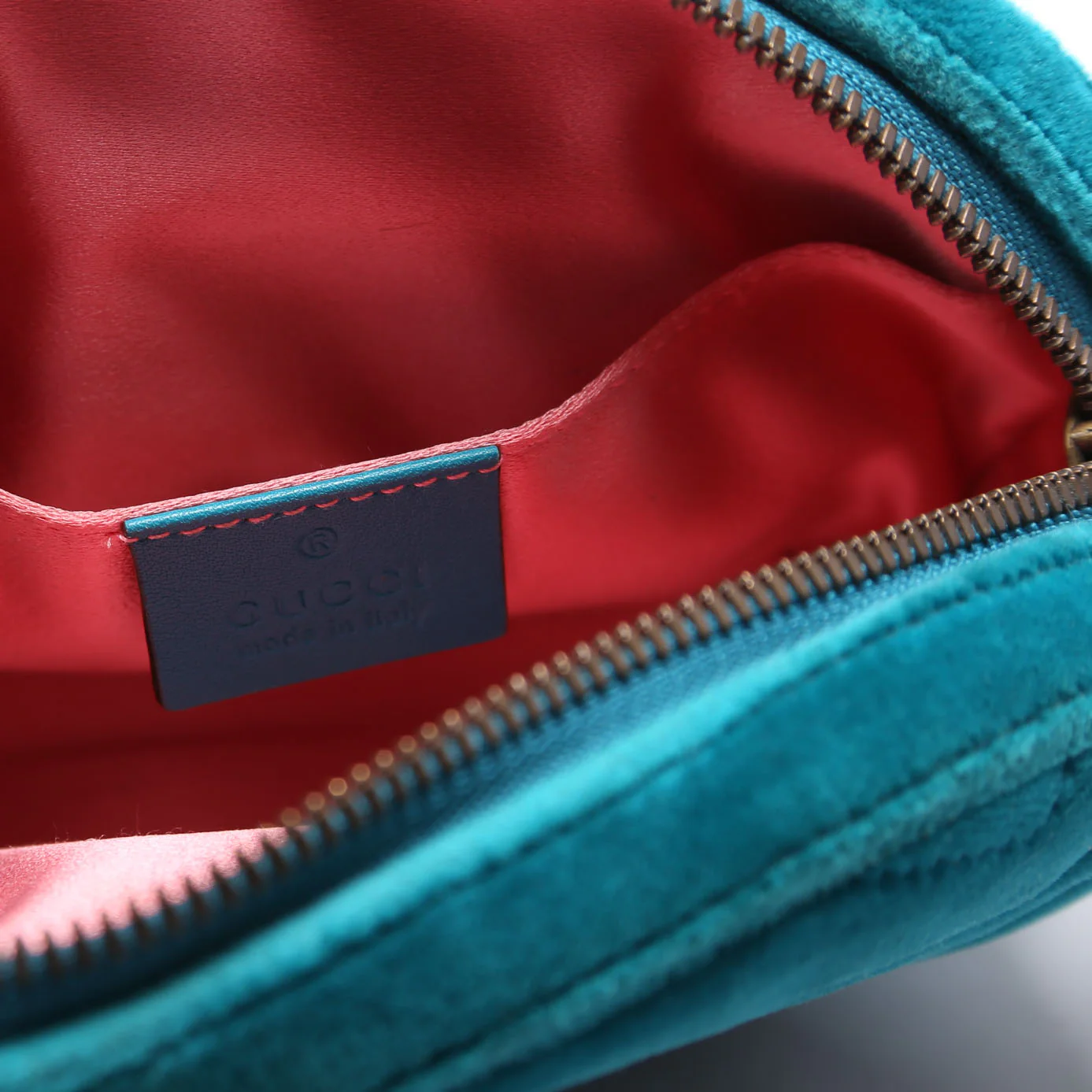 476434 Marmont Velvet Belt Bag Teal - Image 7