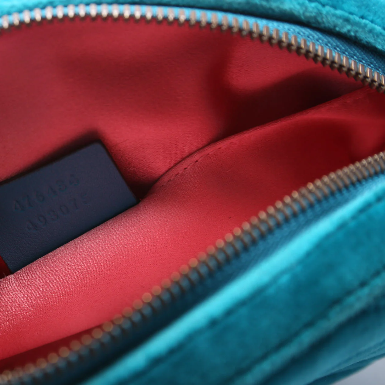 476434 Marmont Velvet Belt Bag Teal - Image 9