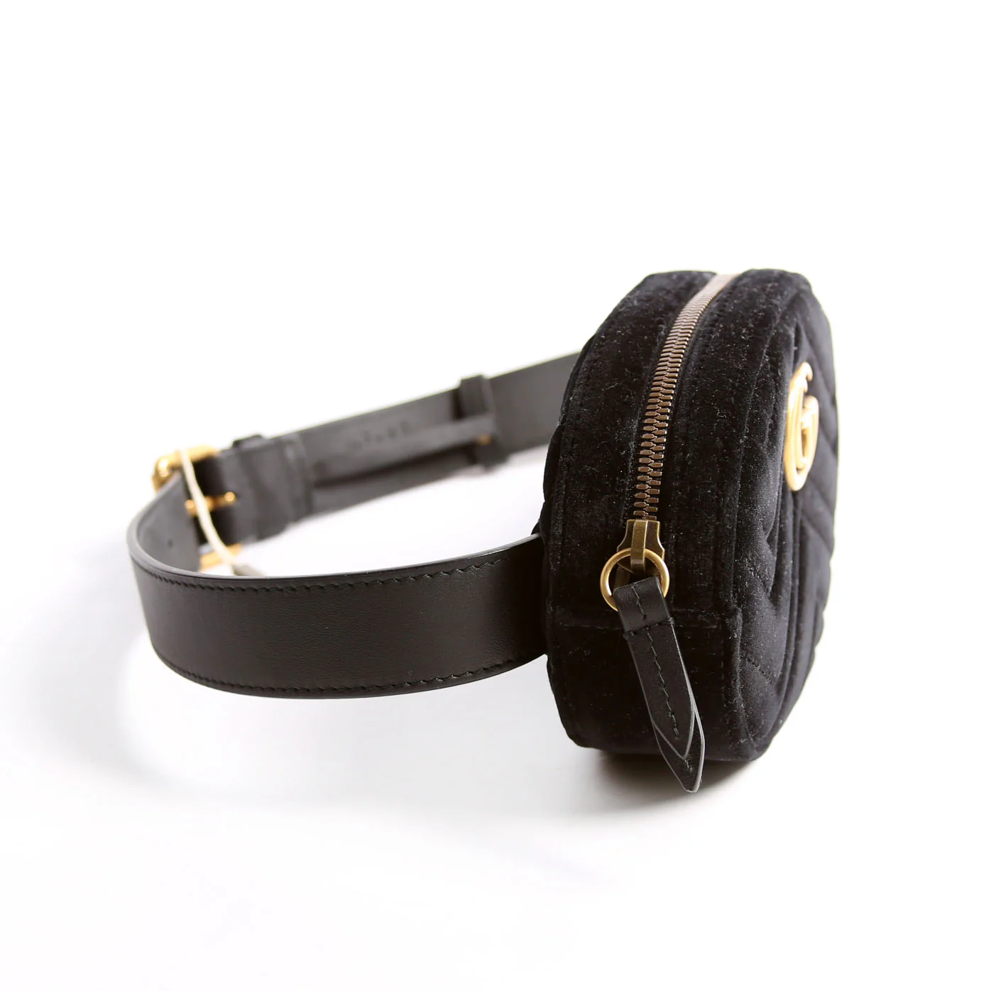 476434 Marmont Velvet Belt Bag Black - Image 2