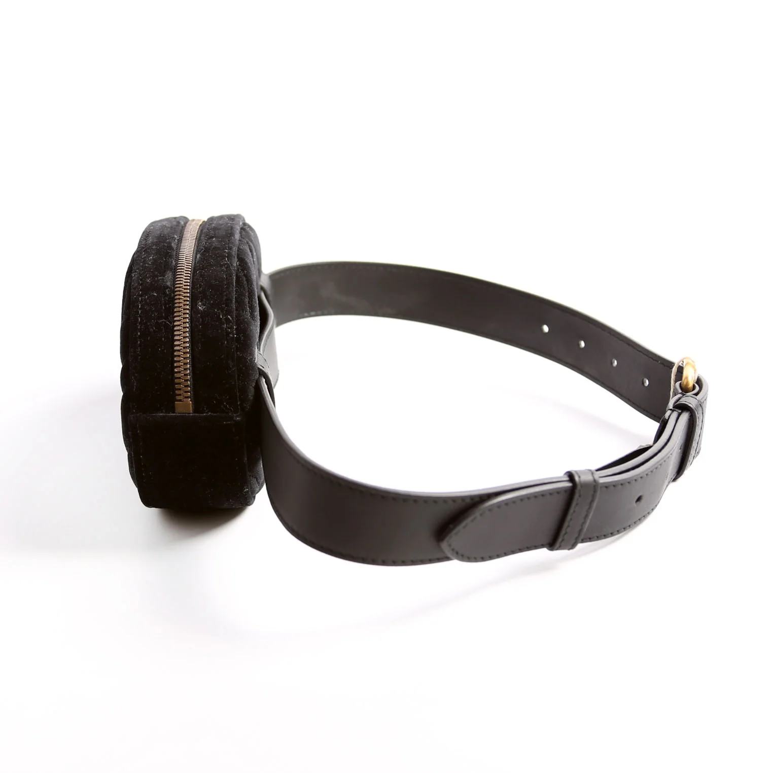 476434 Marmont Velvet Belt Bag Black - Image 3