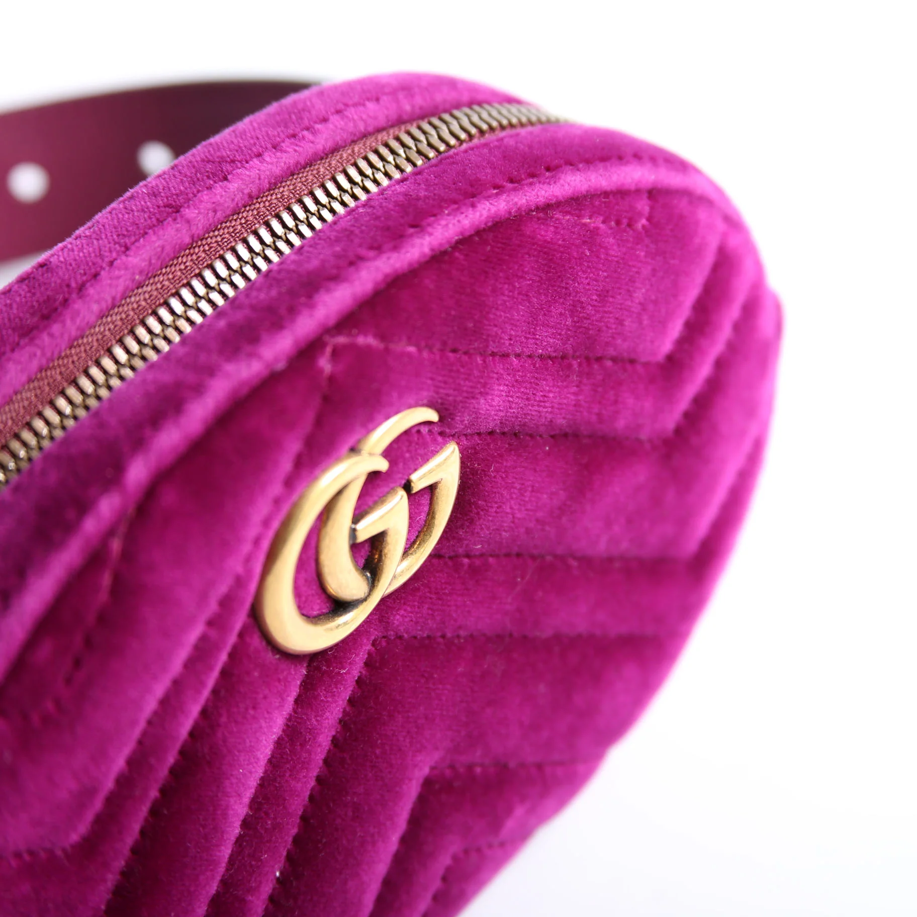 476434 Marmont Velvet Belt Bag Purple - Image 7