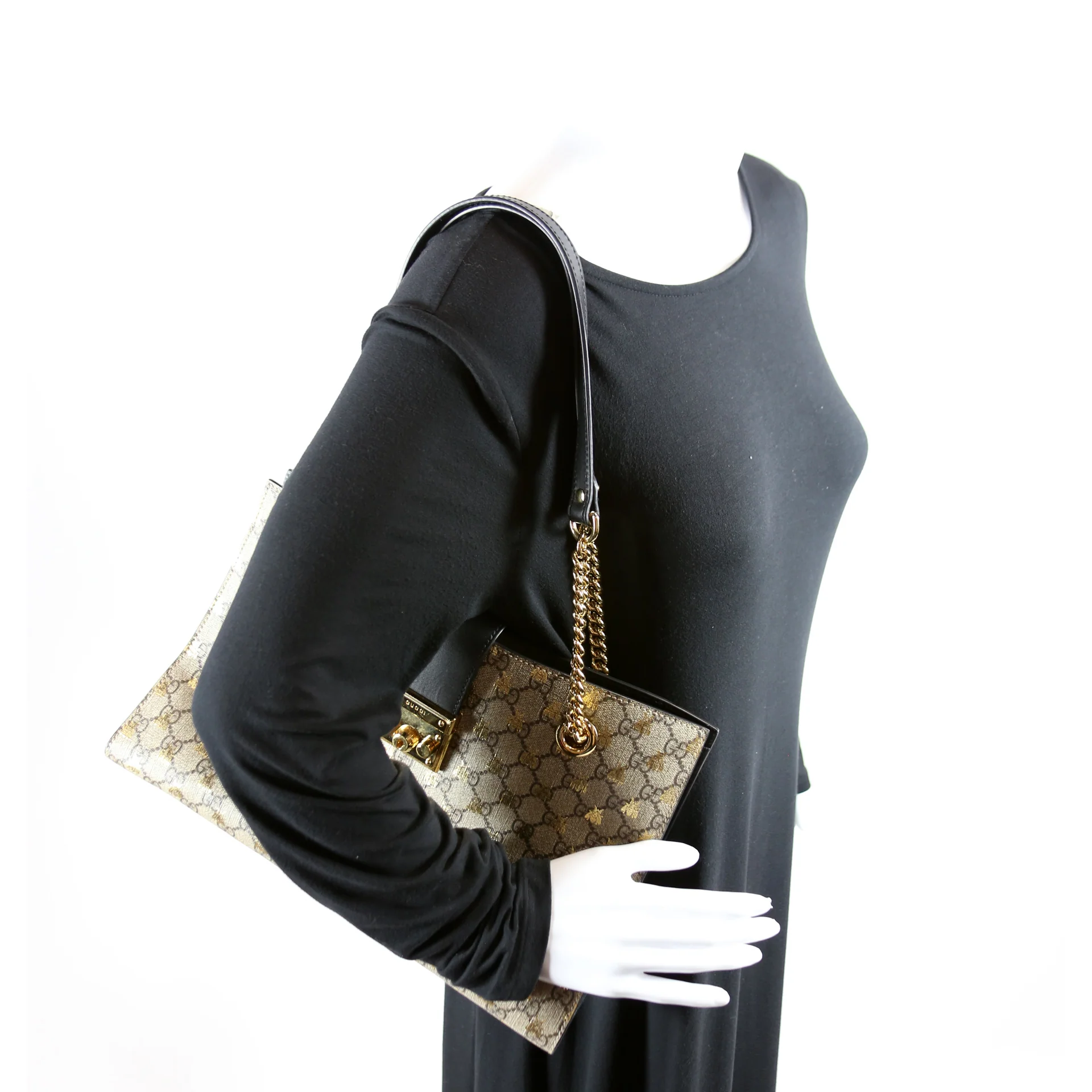 479197 Padlock GG Bees Shoulder Medium - Image 13