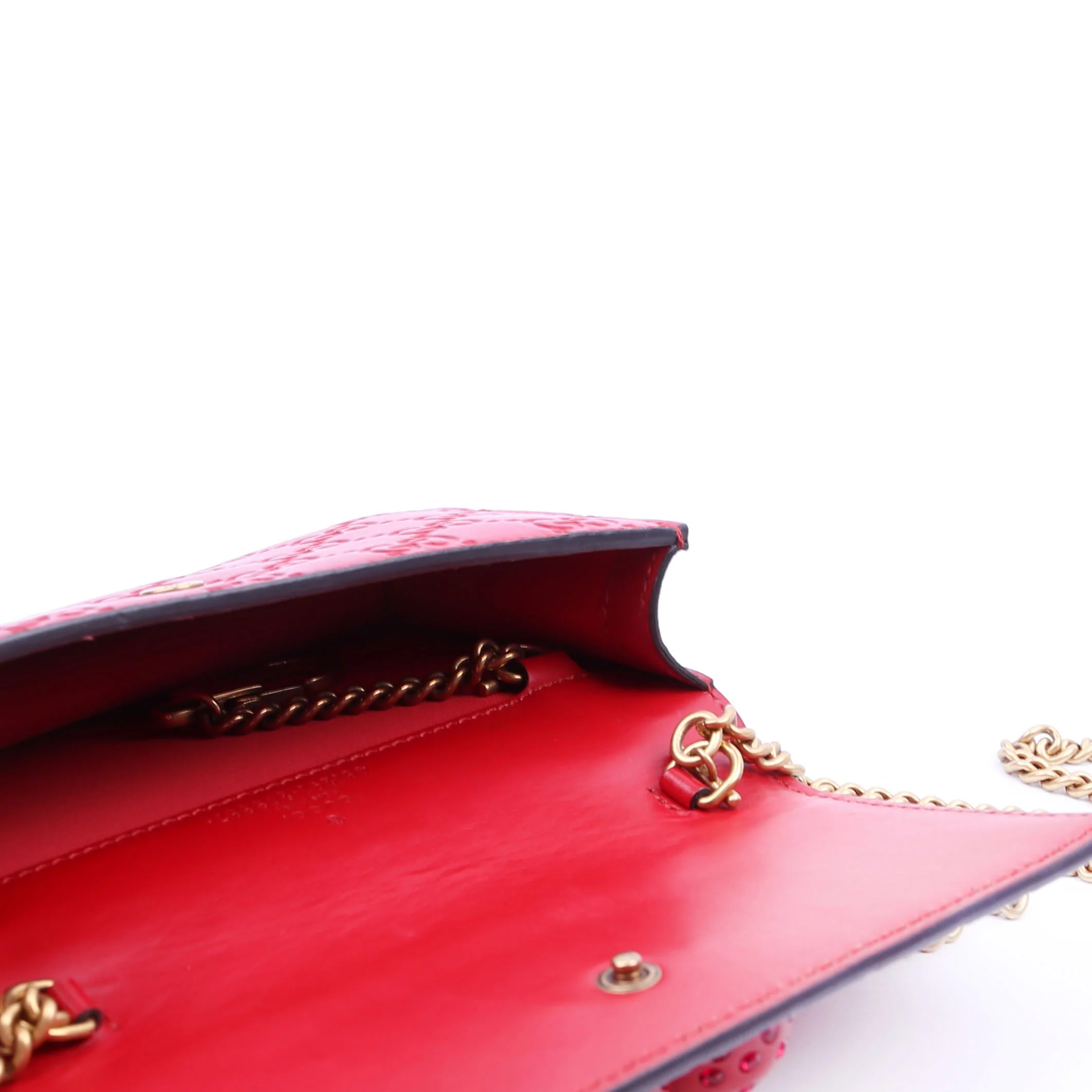 481291 GG Leather Cherries Mini Bag - Image 10