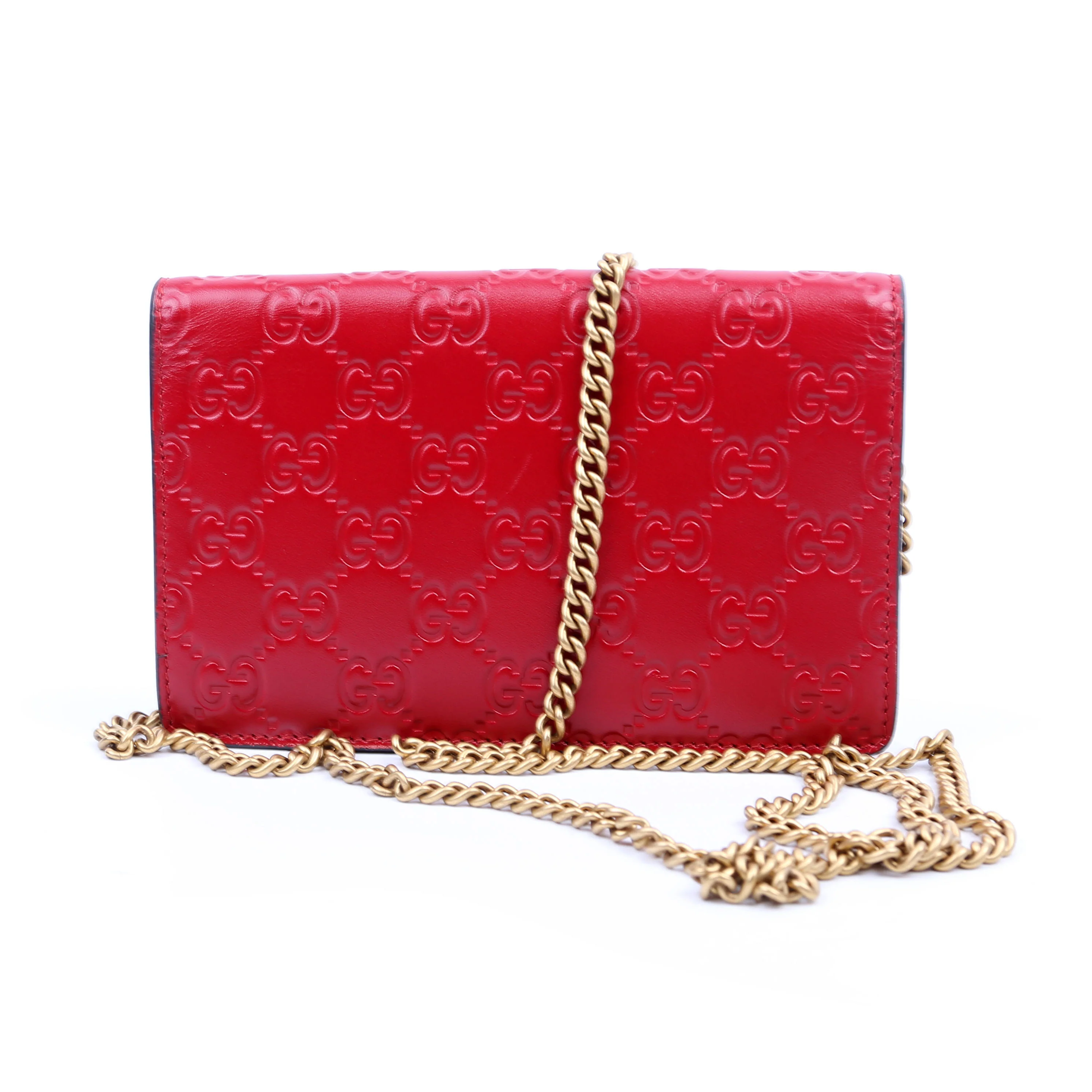 481291 GG Leather Cherries Mini Bag - Image 2
