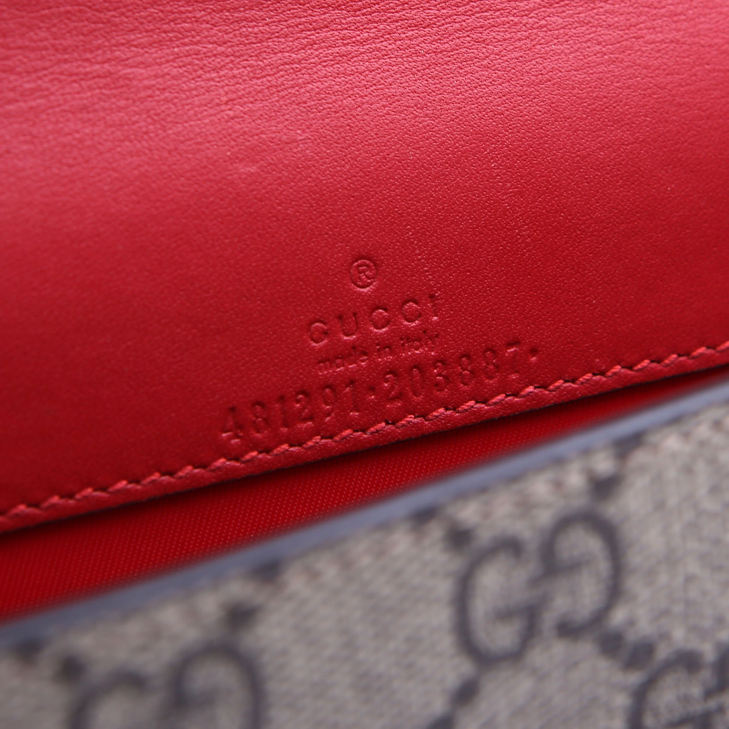 481291 GG Supreme Cherries Mini Bag Red - Image 10