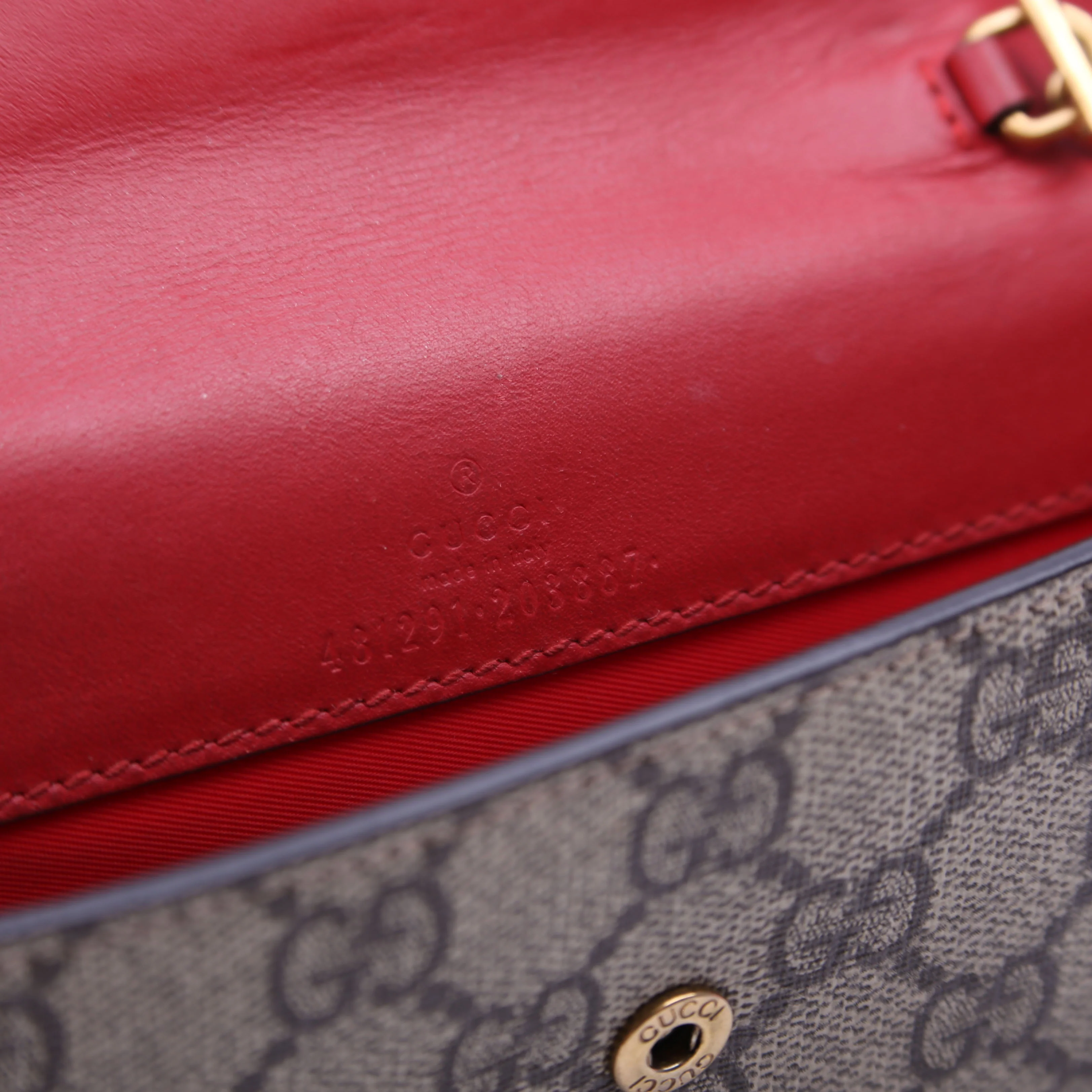 481291 GG Supreme Cherries Mini Bag Red - Image 9