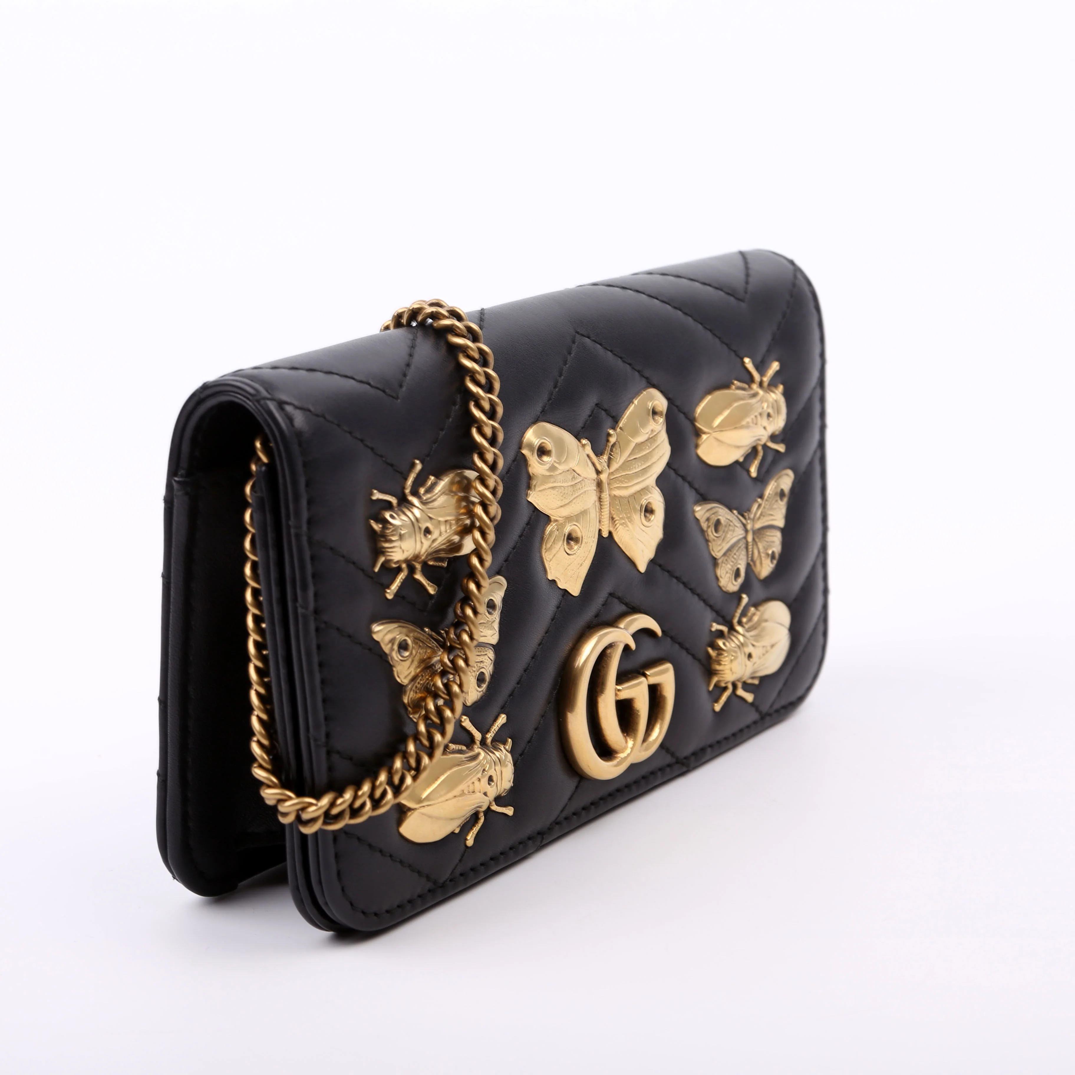 488426 GG Marmont Animal Stud Mini Bag - Image 2
