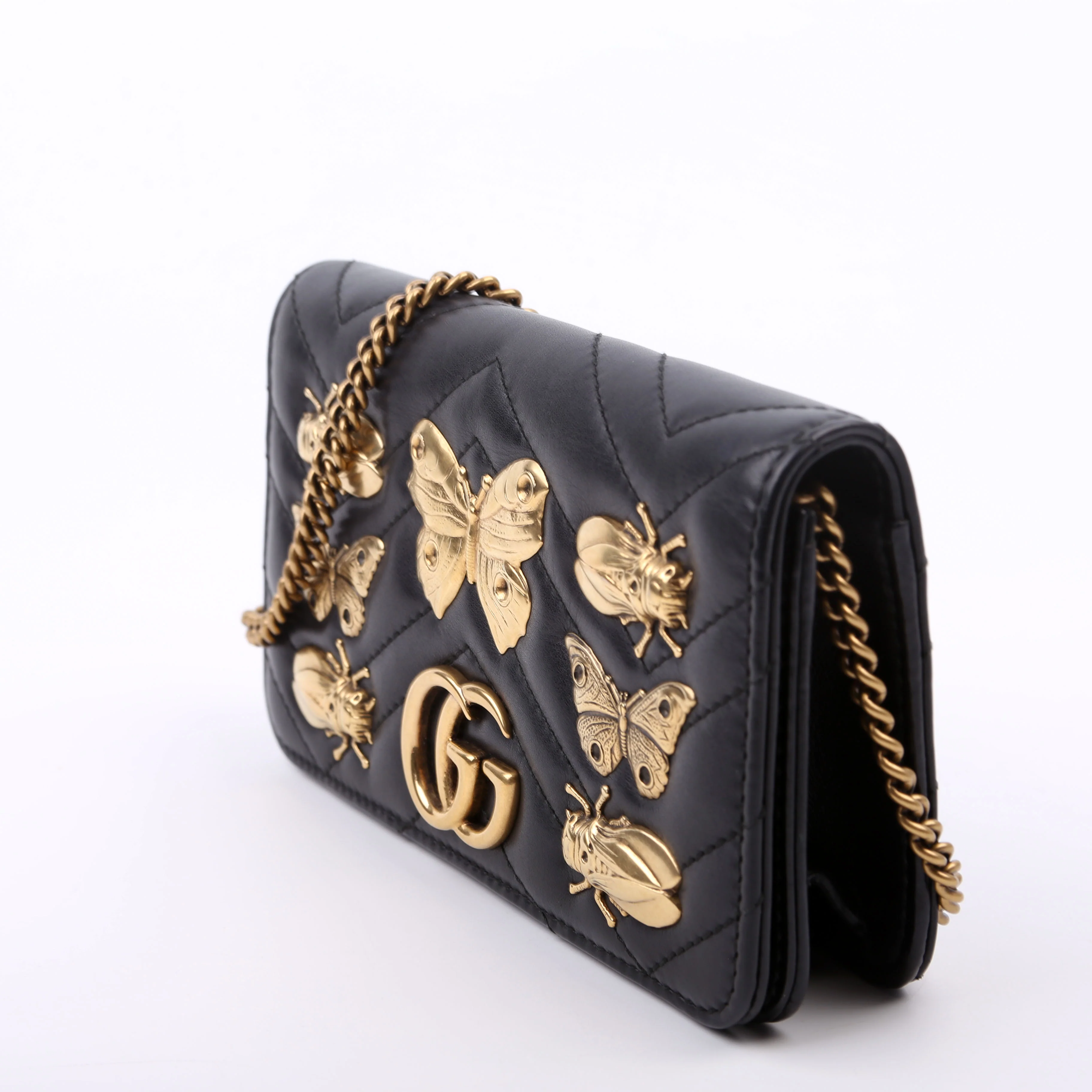 488426 GG Marmont Animal Stud Mini Bag - Image 3