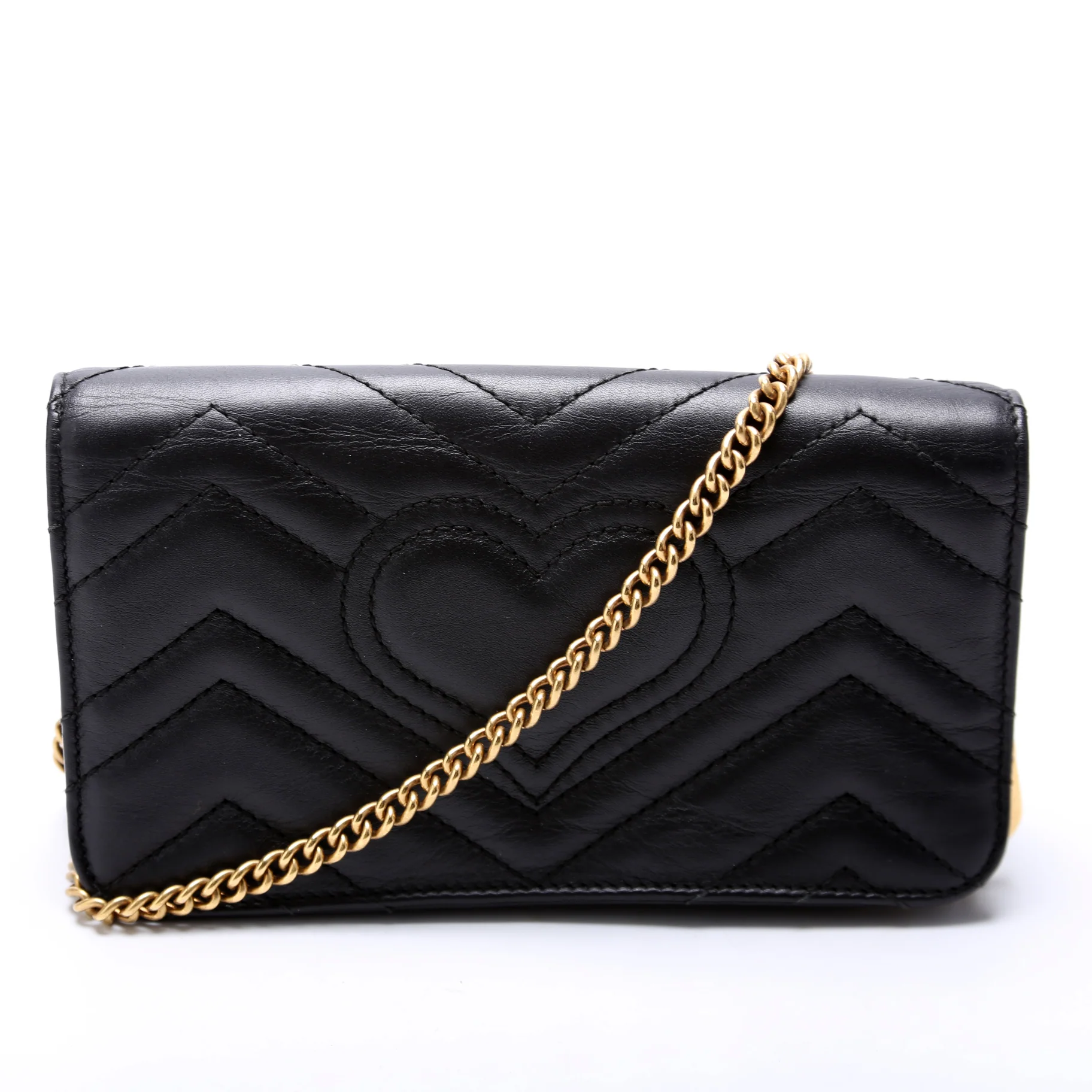 488426 GG Marmont Mini Bag Black - Image 3