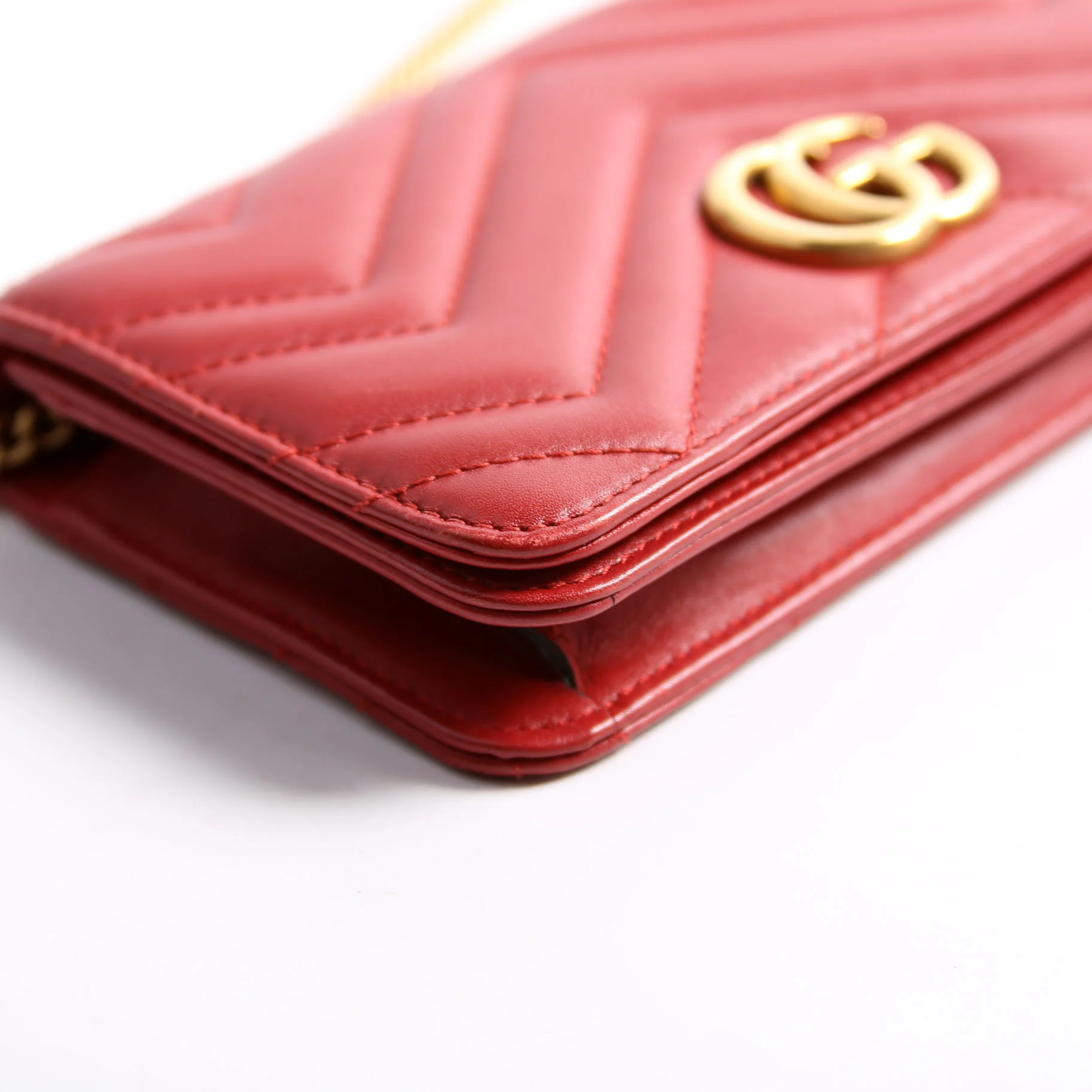 488426 GG Marmont Mini Bag Red - Image 4