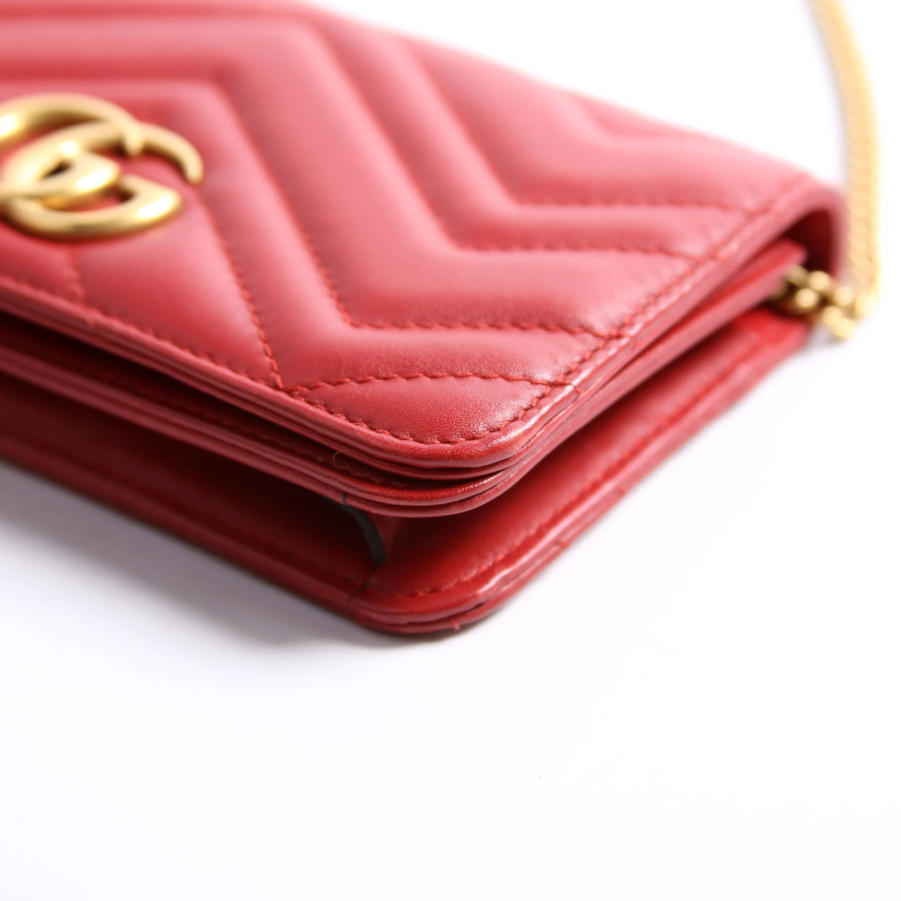 488426 GG Marmont Mini Bag Red - Image 5
