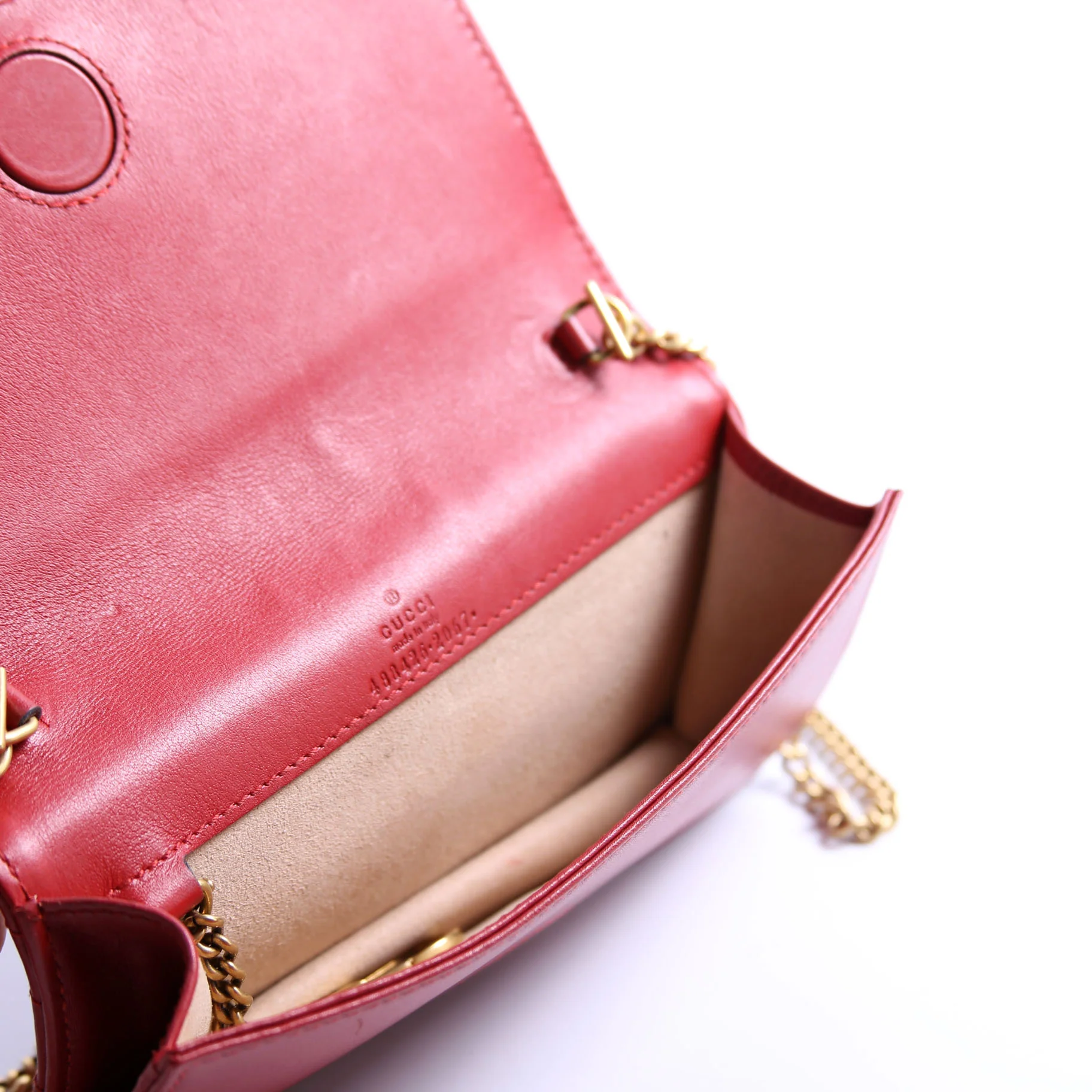 488426 GG Marmont Mini Bag Red - Image 7