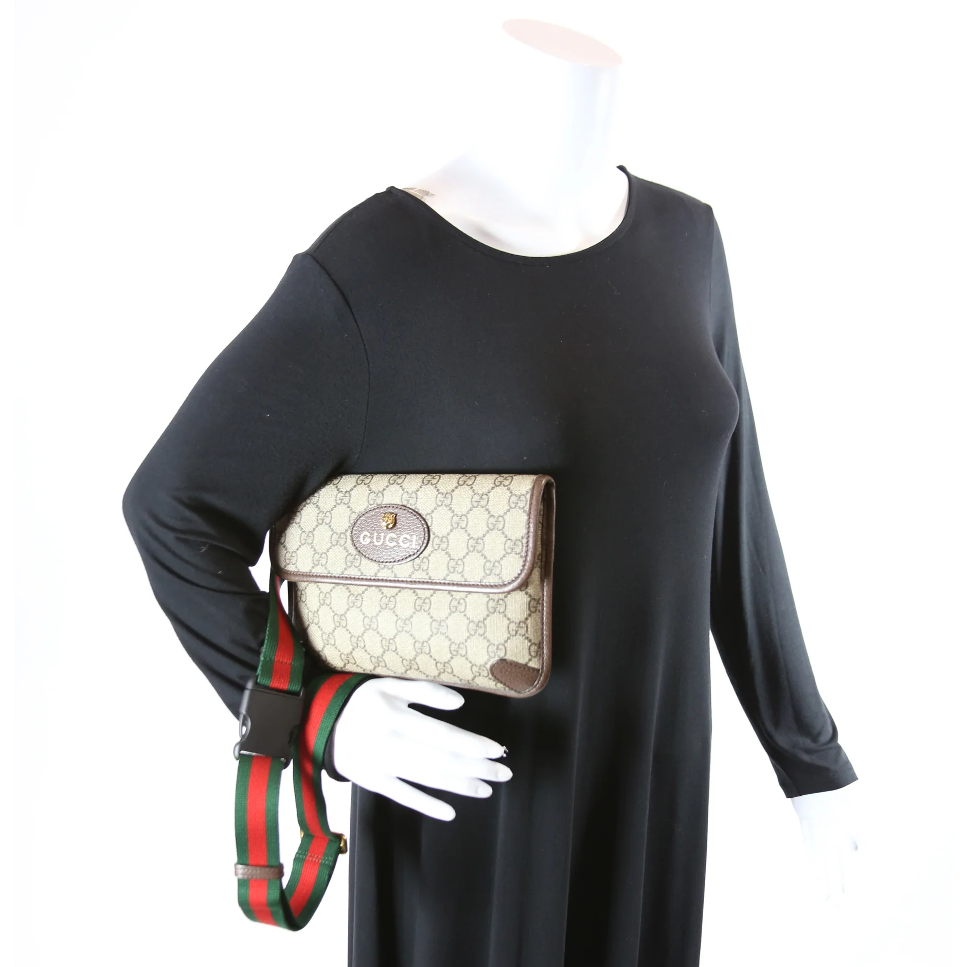 493930 GG Supreme Neo Web Belt - Image 9