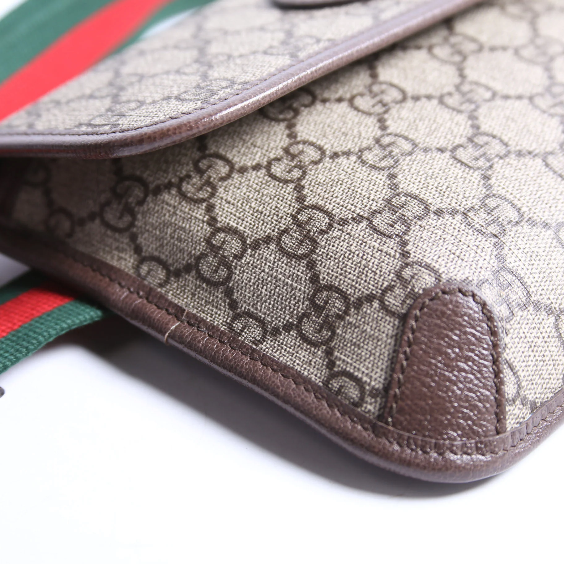 493930 GG Supreme Neo Web Belt Bag Brown - Image 4