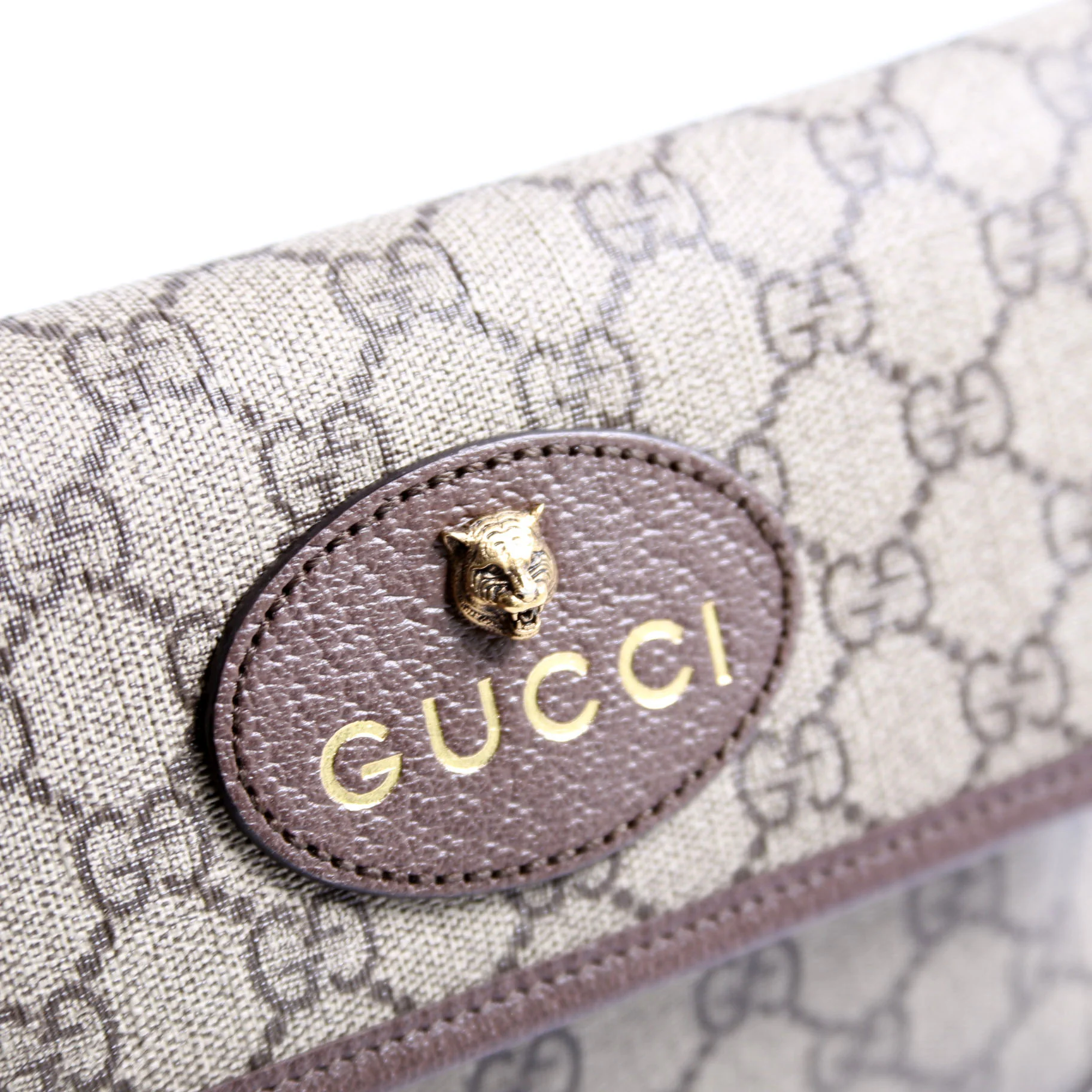 493930 GG Supreme Neo Web Belt Bag Brown - Image 6