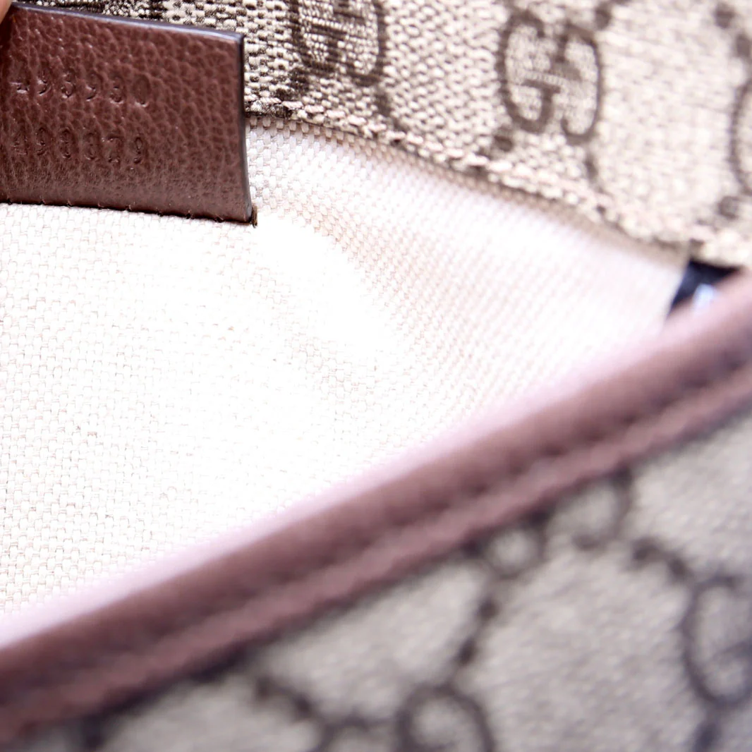 493930 GG Supreme Neo Web Belt Bag Brown - Image 9