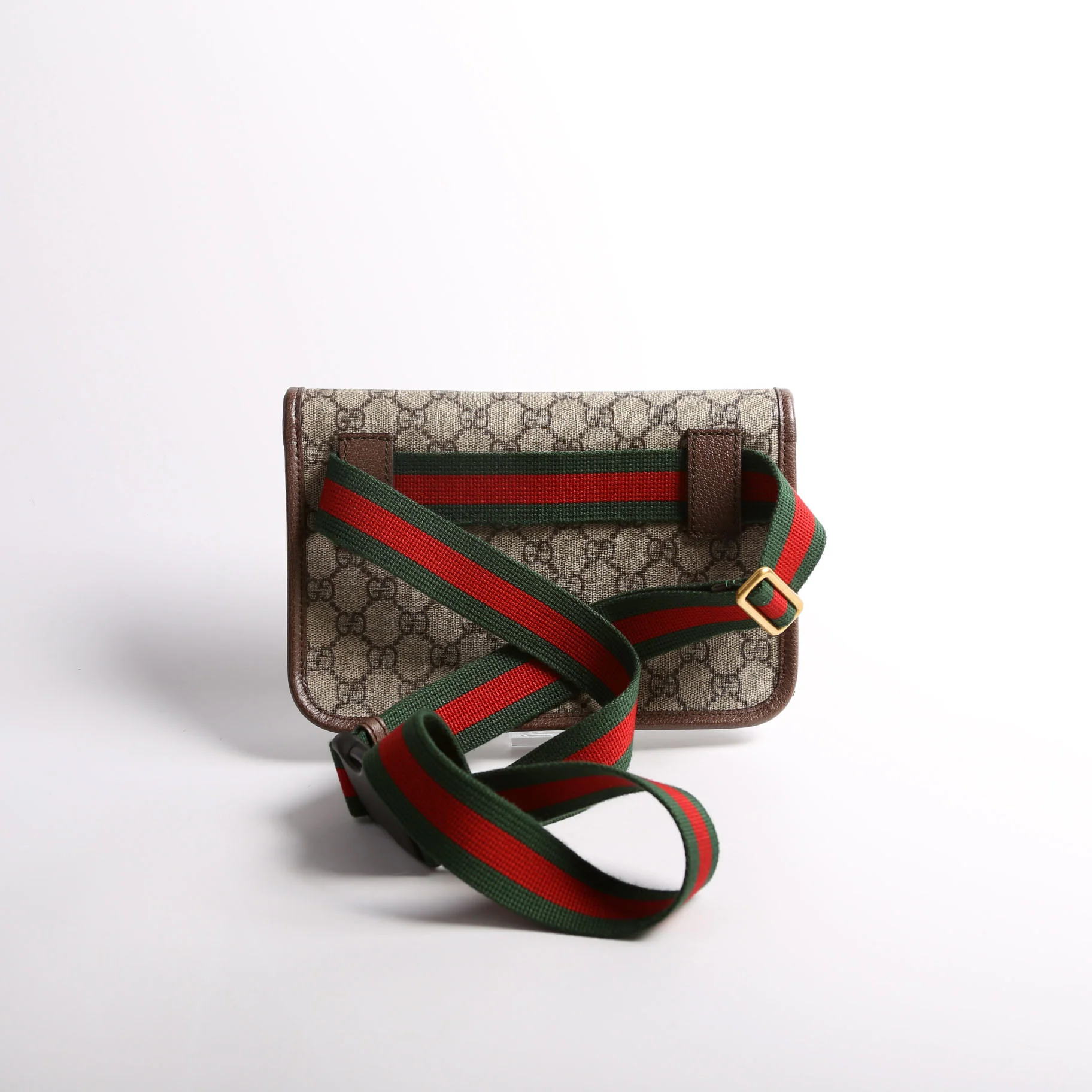 493930 GG Supreme Neo Web Belt Brown/Red/Green - Image 2