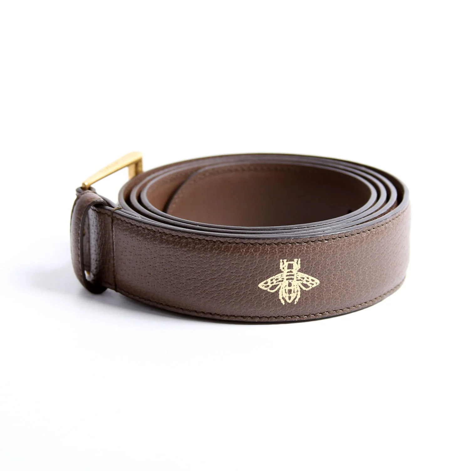 495125 Bee Star Belt Size 120/48 Brown/Gold - Image 2