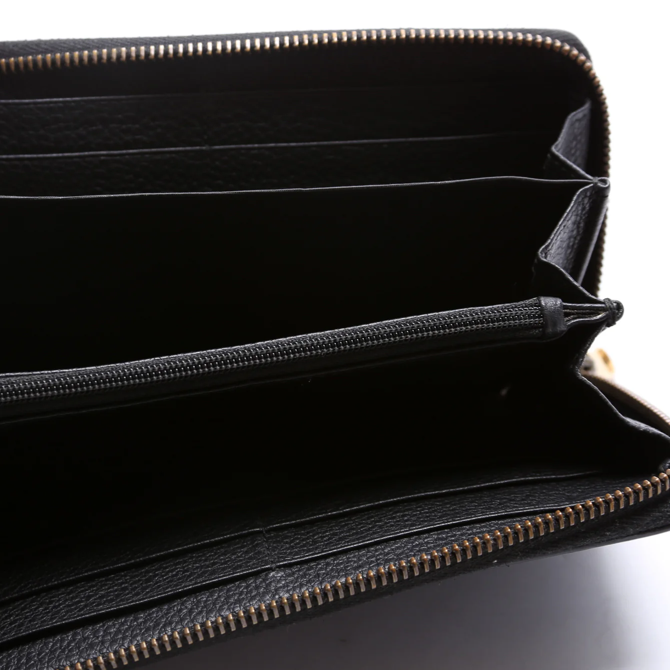 496317 Retro Logo Leather Zip Around Wallet - Image 7