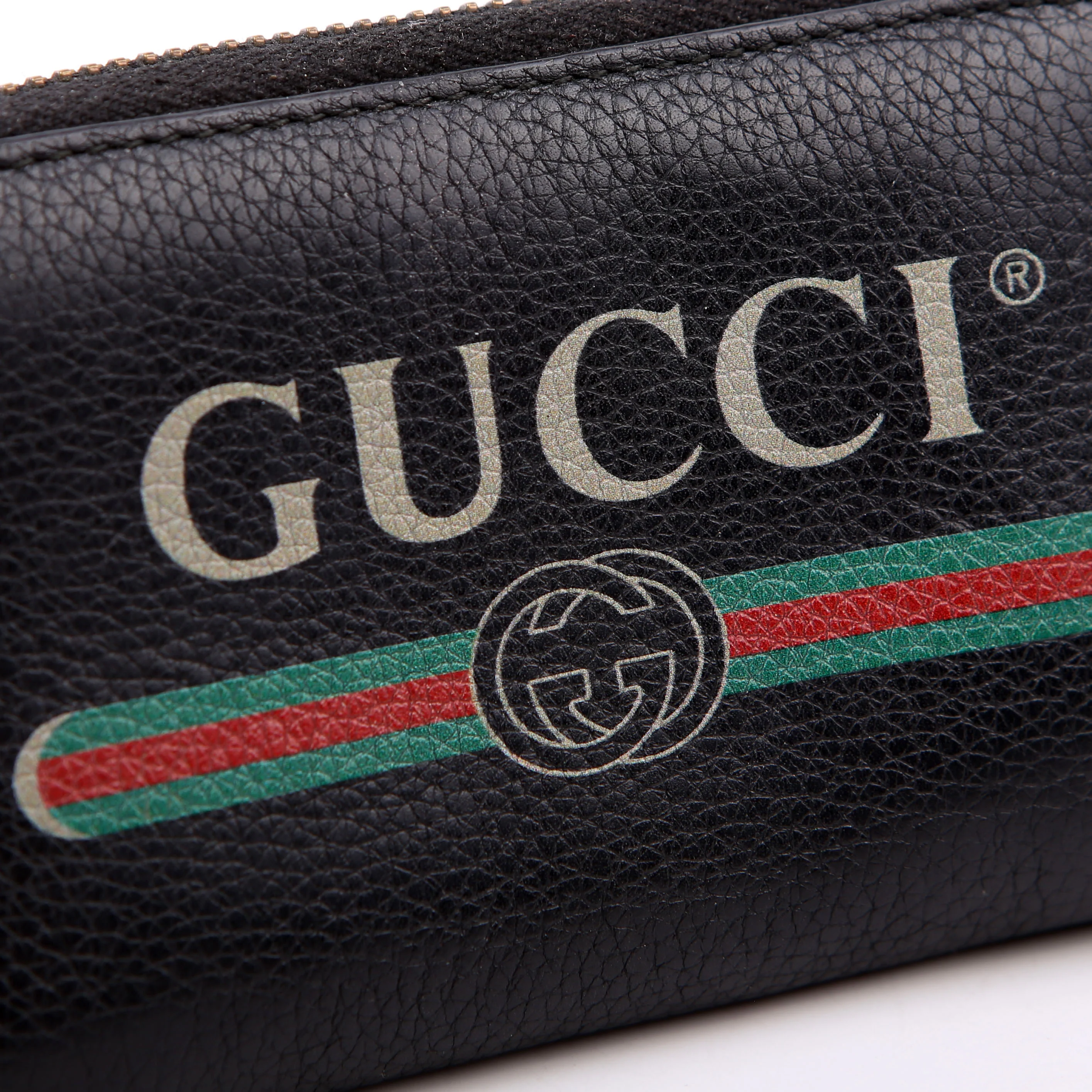 496319 Logo Zip Card Case Black - Image 11