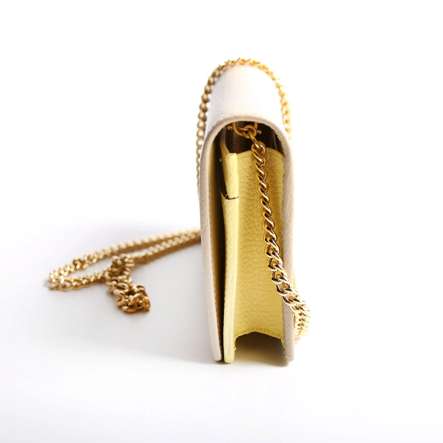 497985 Marmont Mini Chain Bag Taupe/Yellow - Image 4
