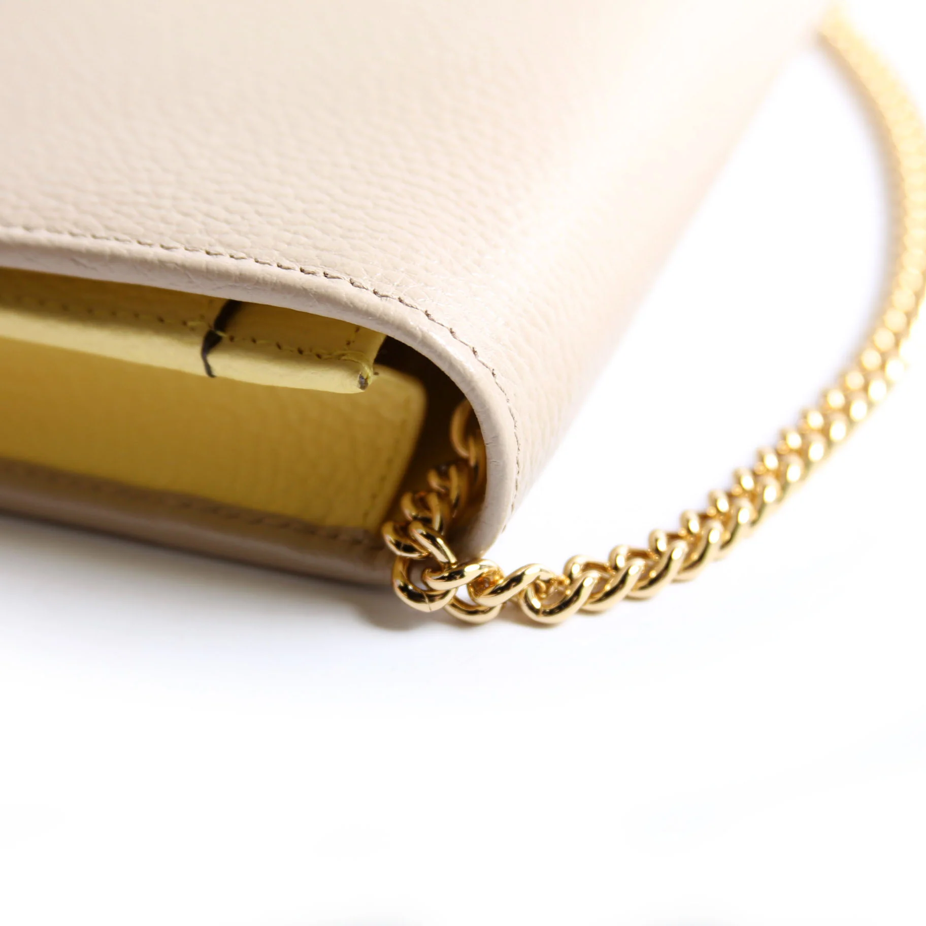 497985 Marmont Mini Chain Bag Taupe/Yellow - Image 8