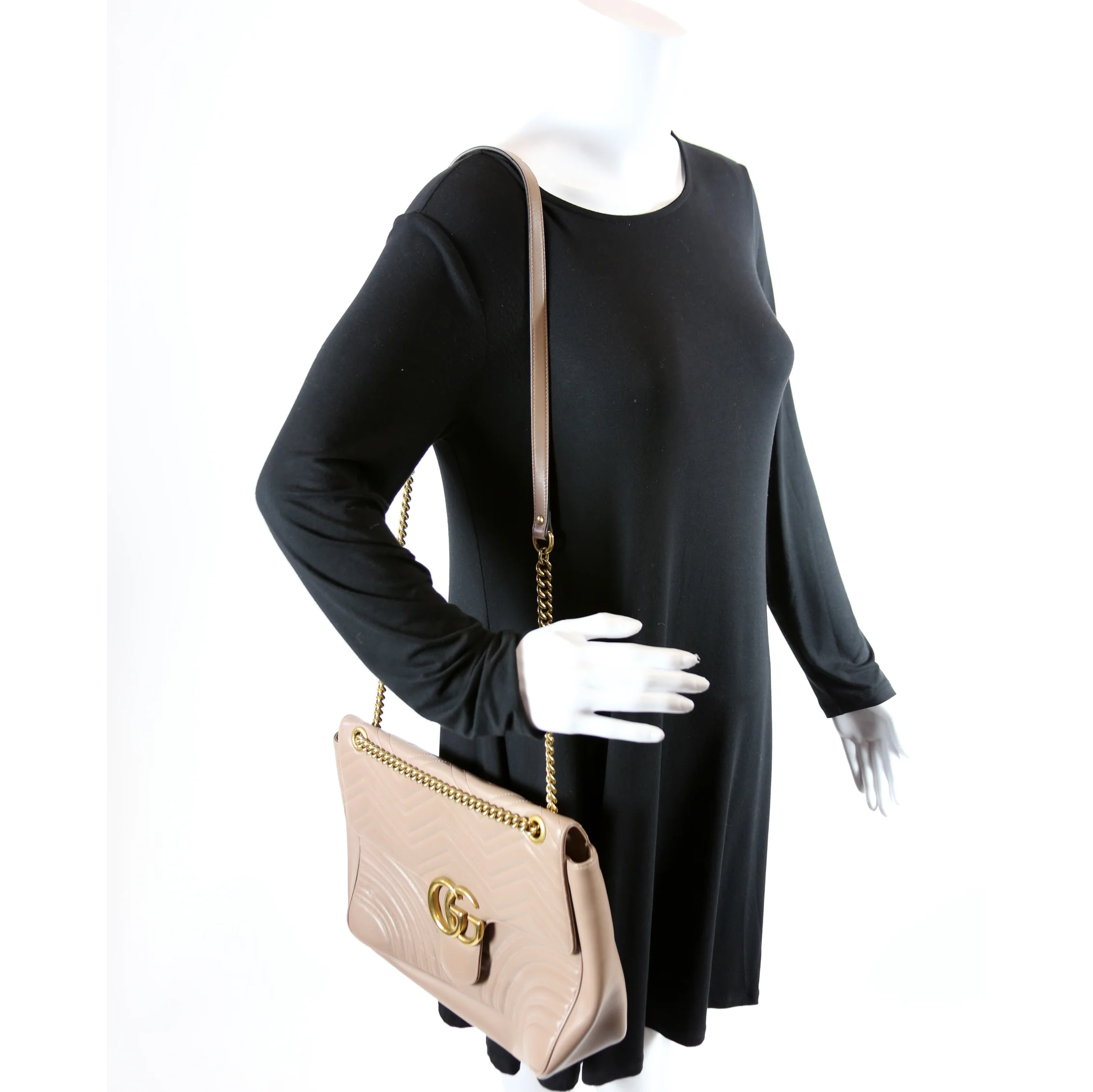 498090 Marmont Large Beige - Image 13