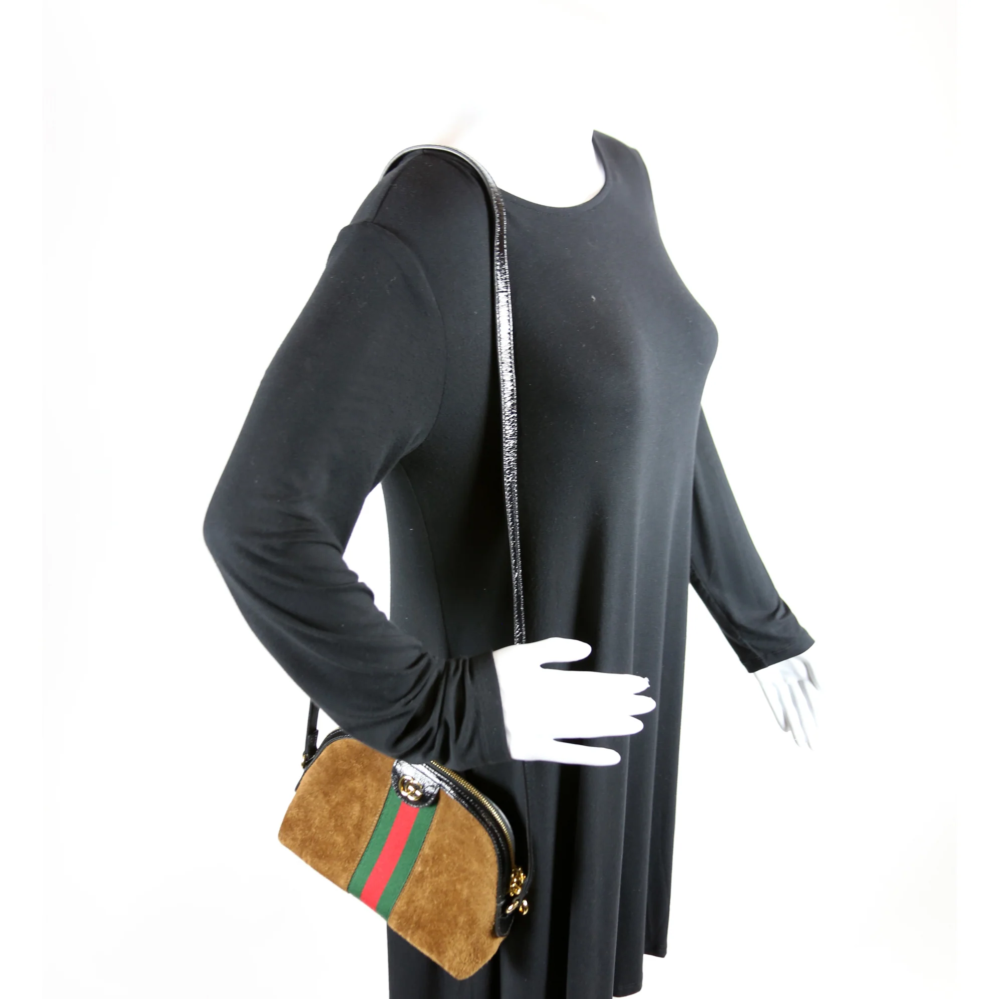 499621 Ophidia GG Suede Small Crossbody - Image 10