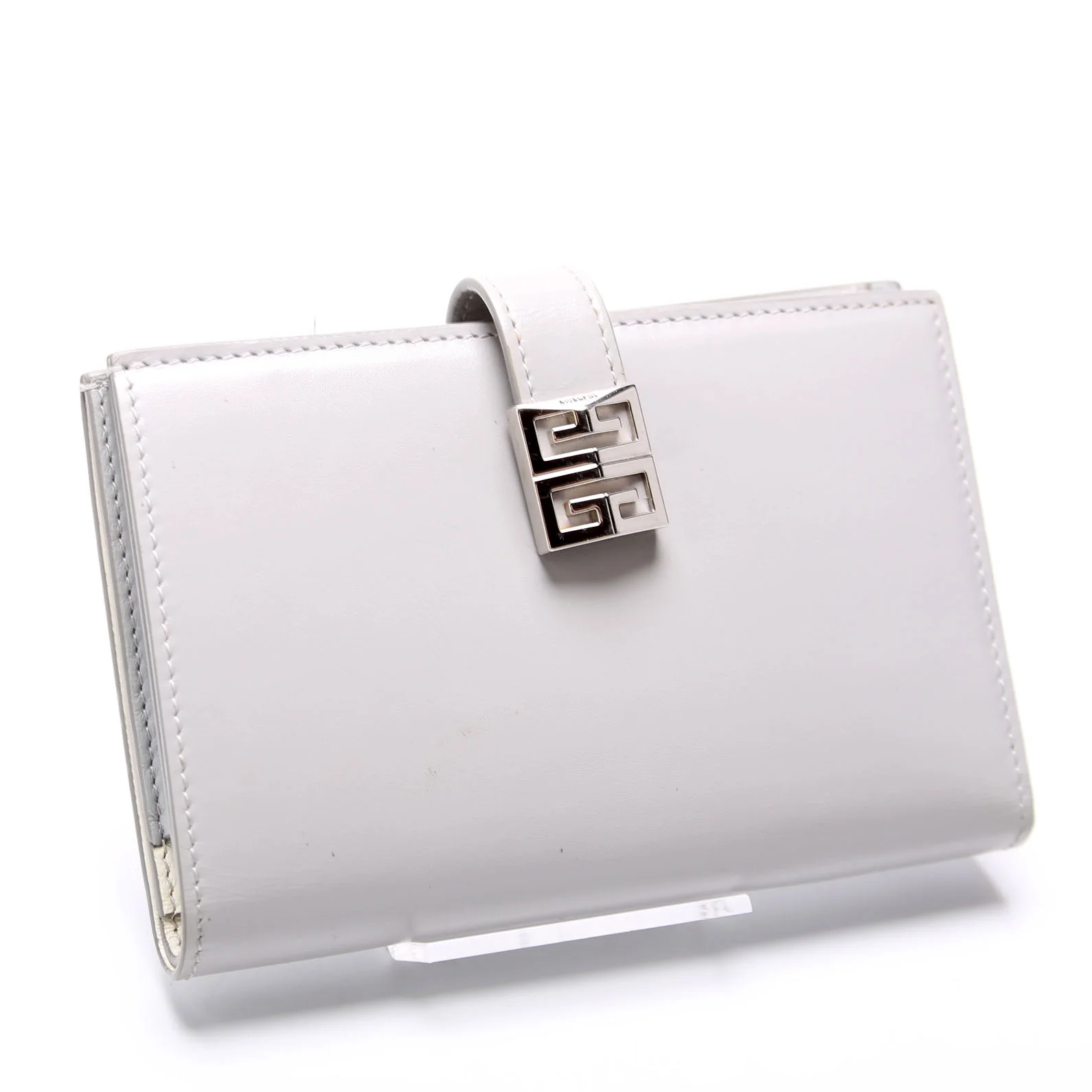 4G Bi Fold Wallet Calfskin Grey - Image 2