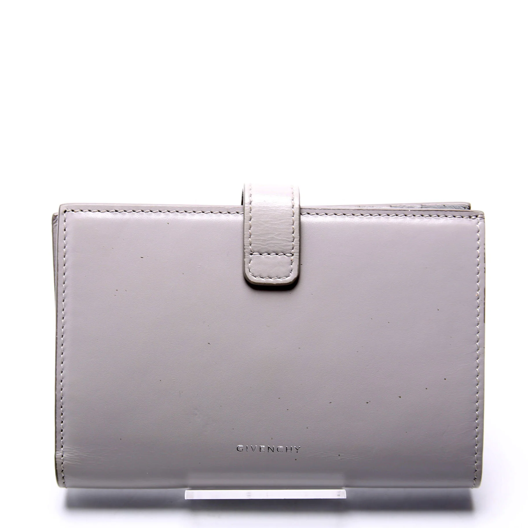 4G Bi Fold Wallet Calfskin Grey - Image 3