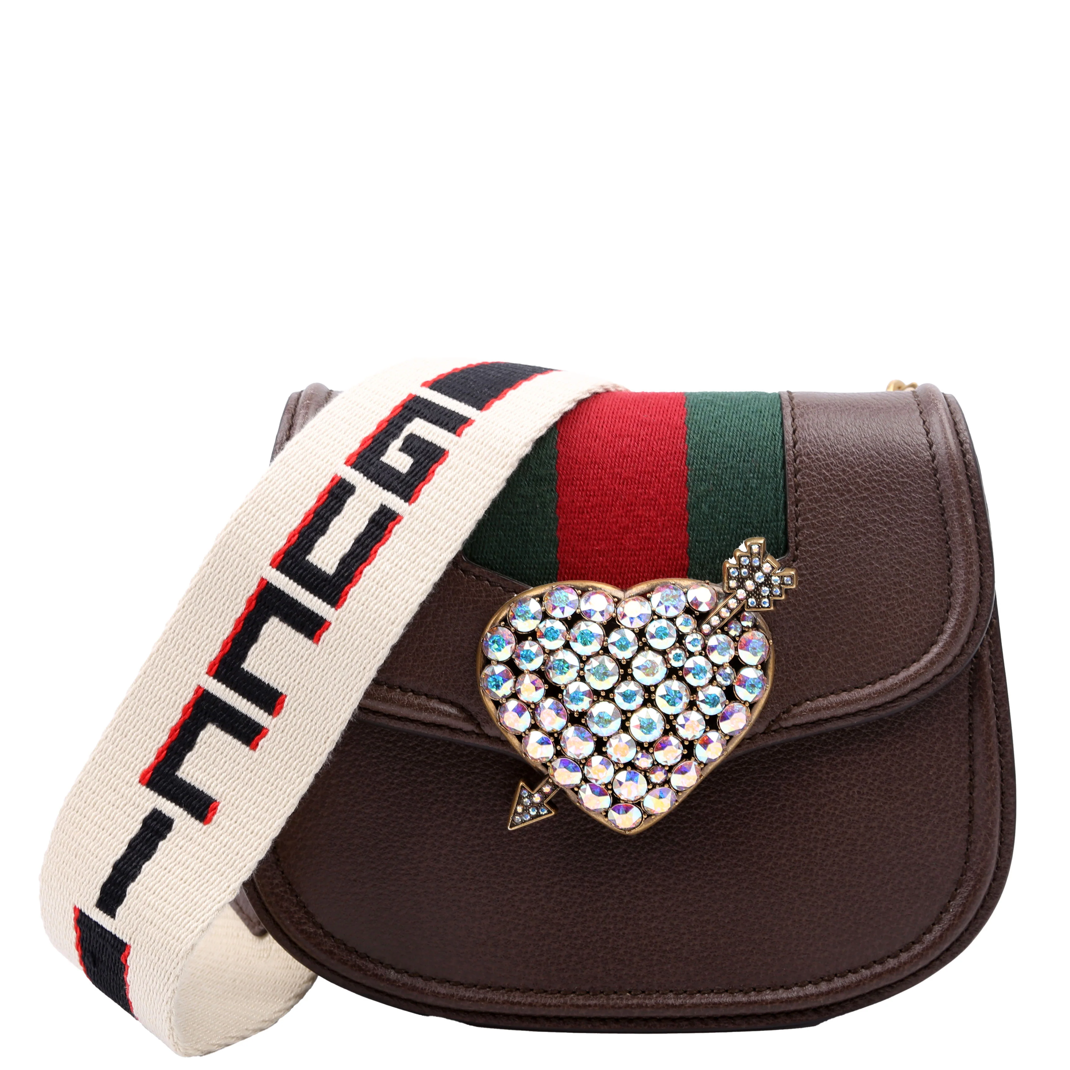 500756 Jeweled Heart Totem Brown