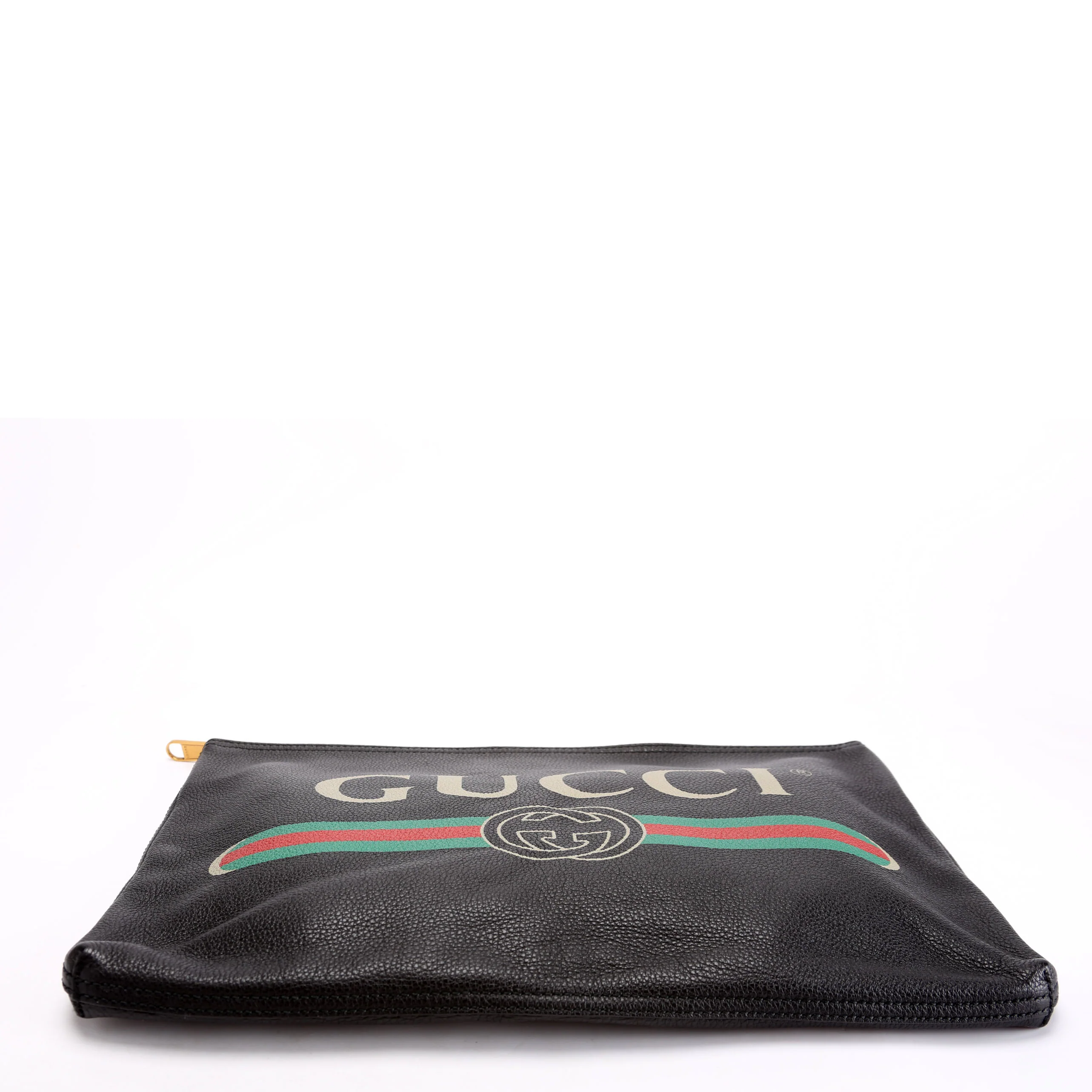 500984 Retro Logo Portfolio Large Pouch Black - Image 4