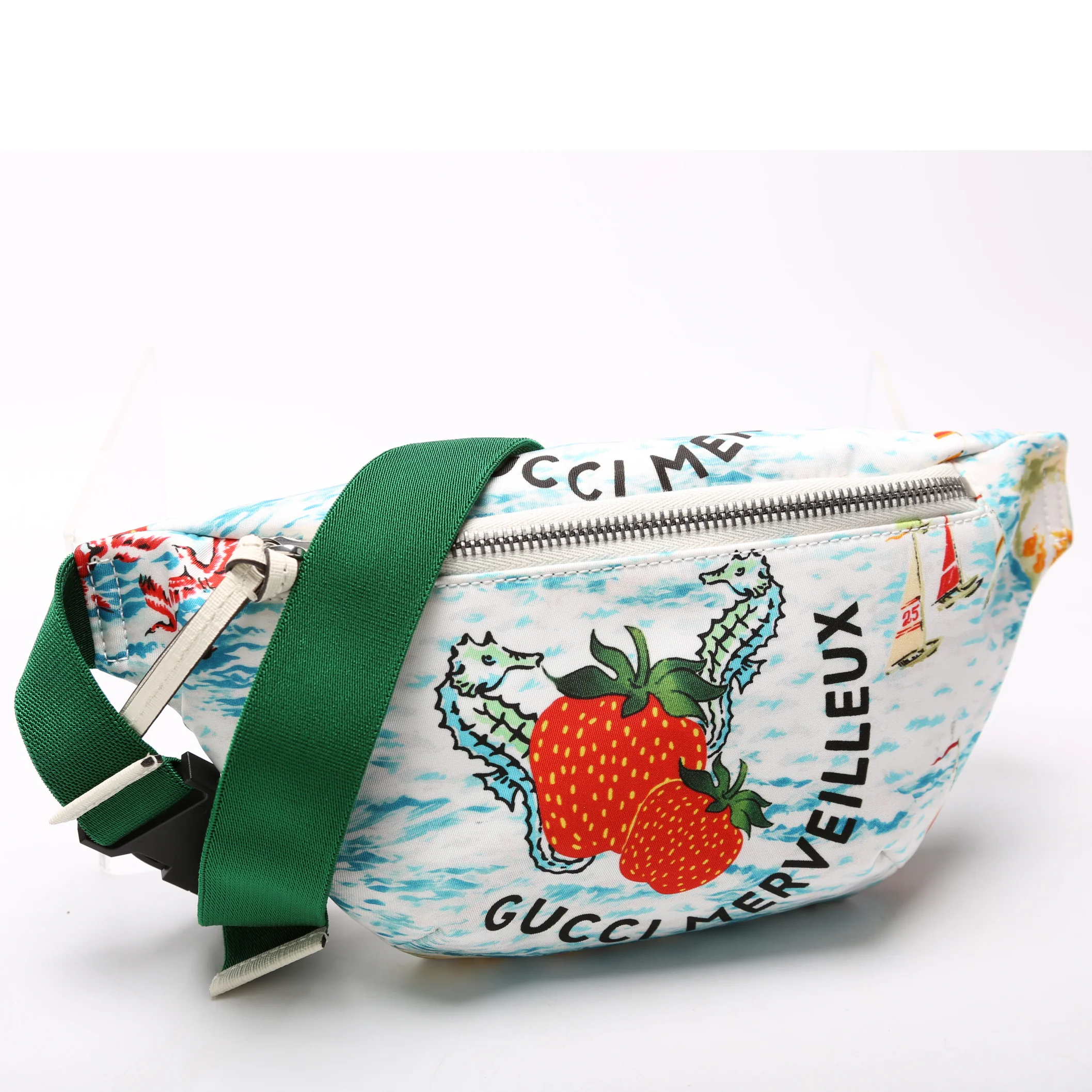 502095 GG Supreme Strawberry Belt Bag - Image 2