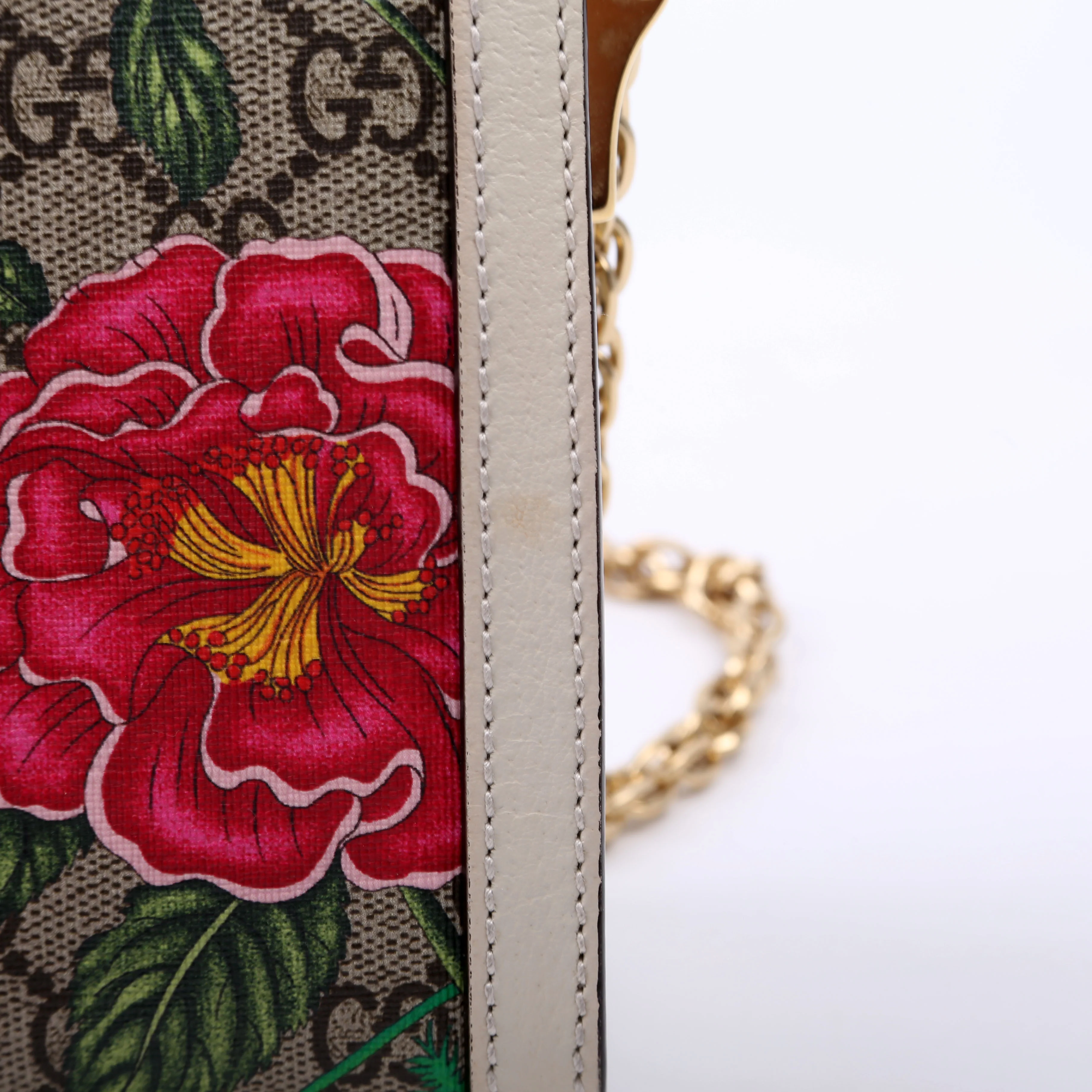 503877 GG Supreme Flora Ophidia Small Chain White - Image 7