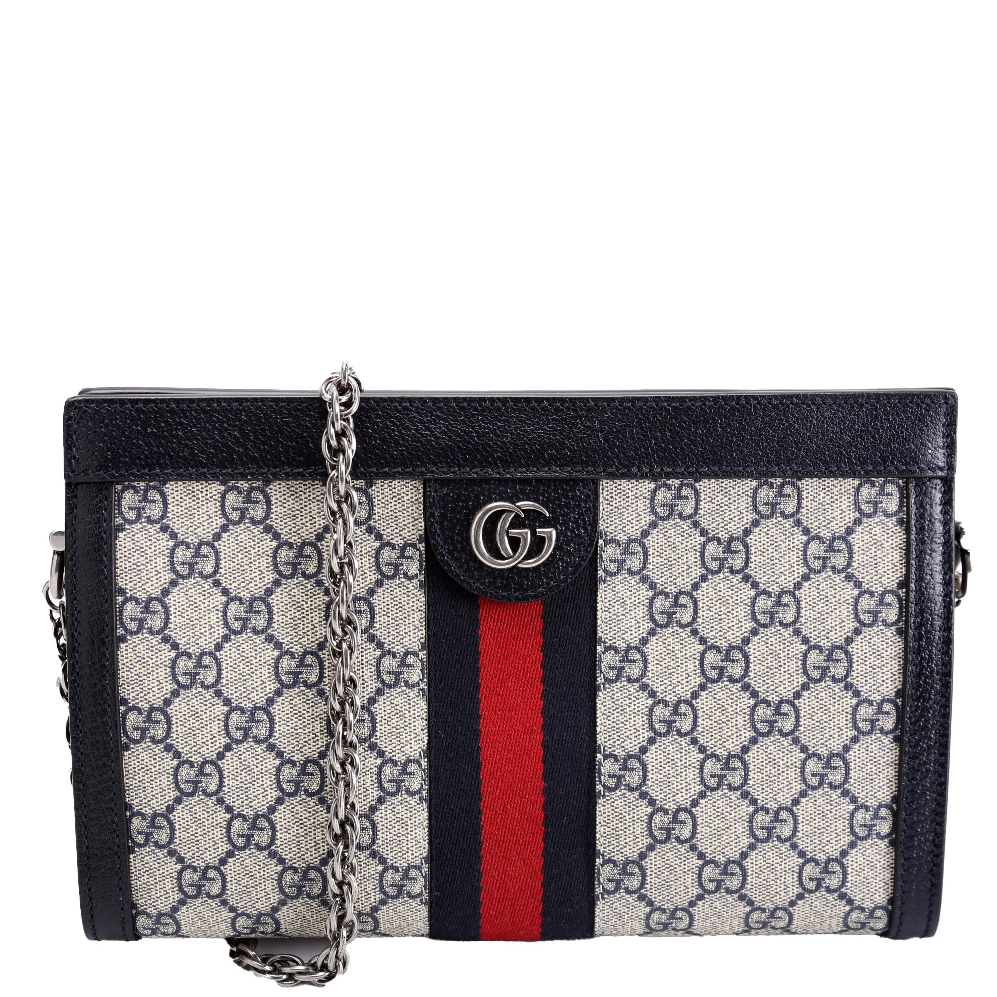 503877 GG Supreme Ophidia Small Chain Blue/Red/Beige