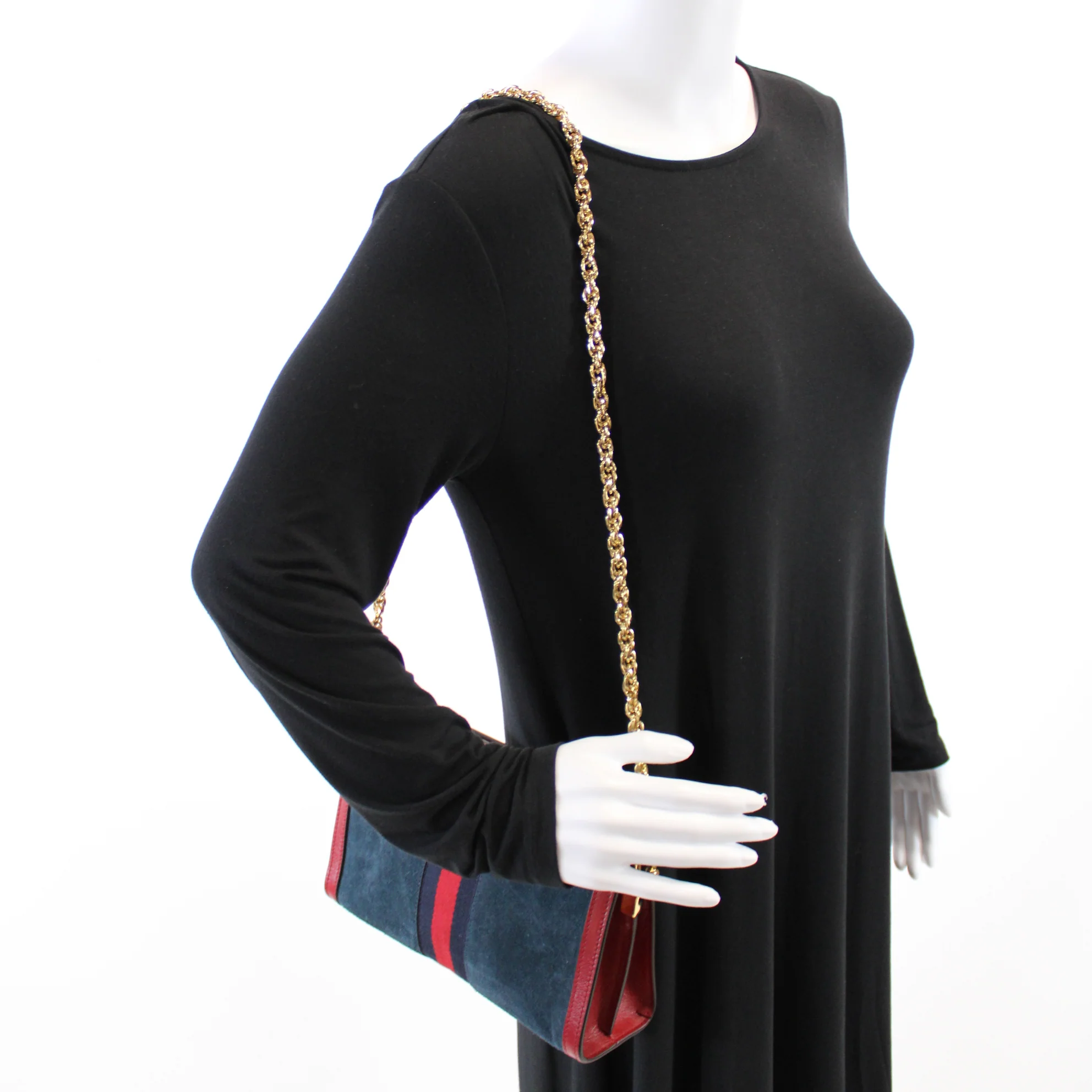503877 Ophidia Suede Shoulder Small - Image 11