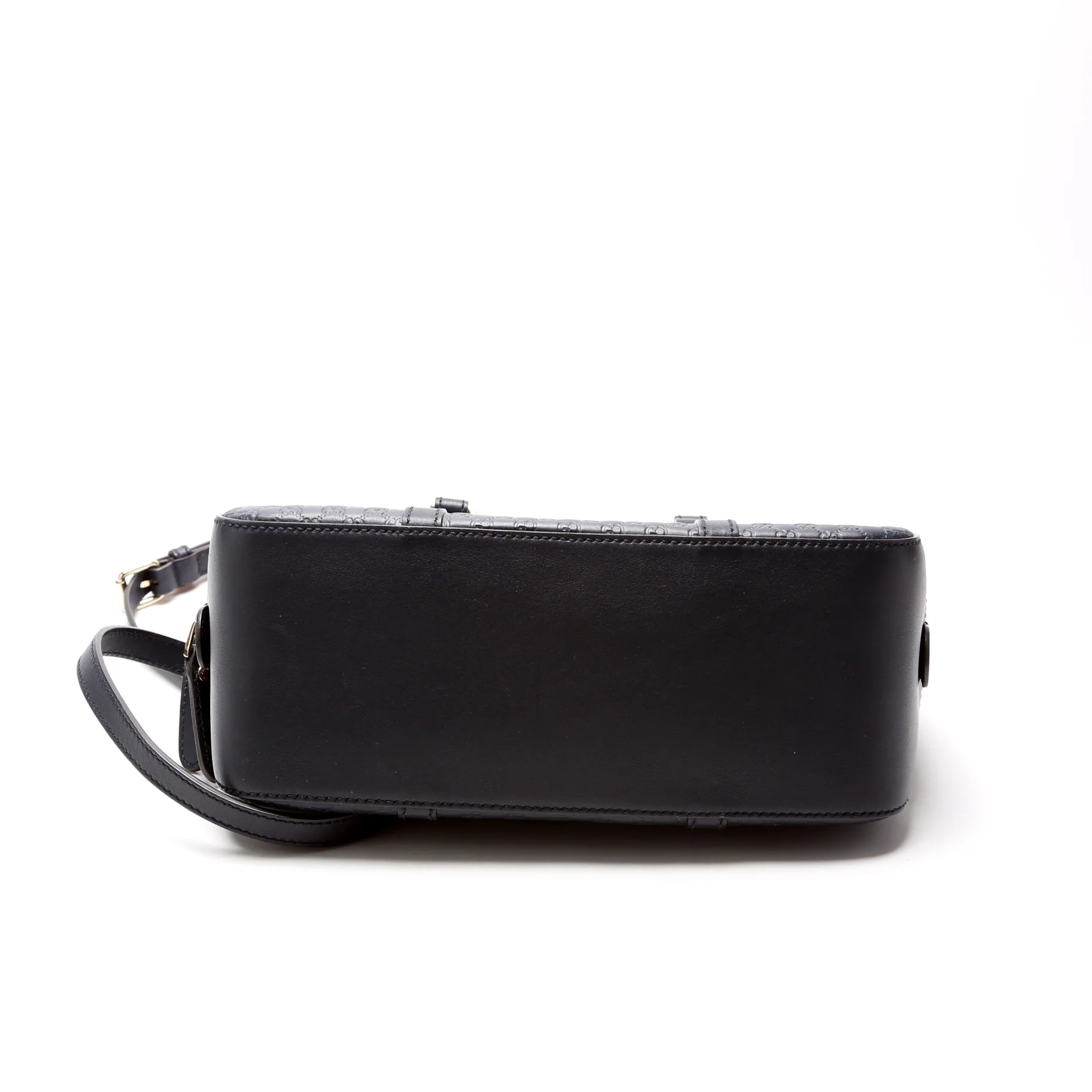 510286 Micro Guccissima Small Crossbody Navy - Image 4