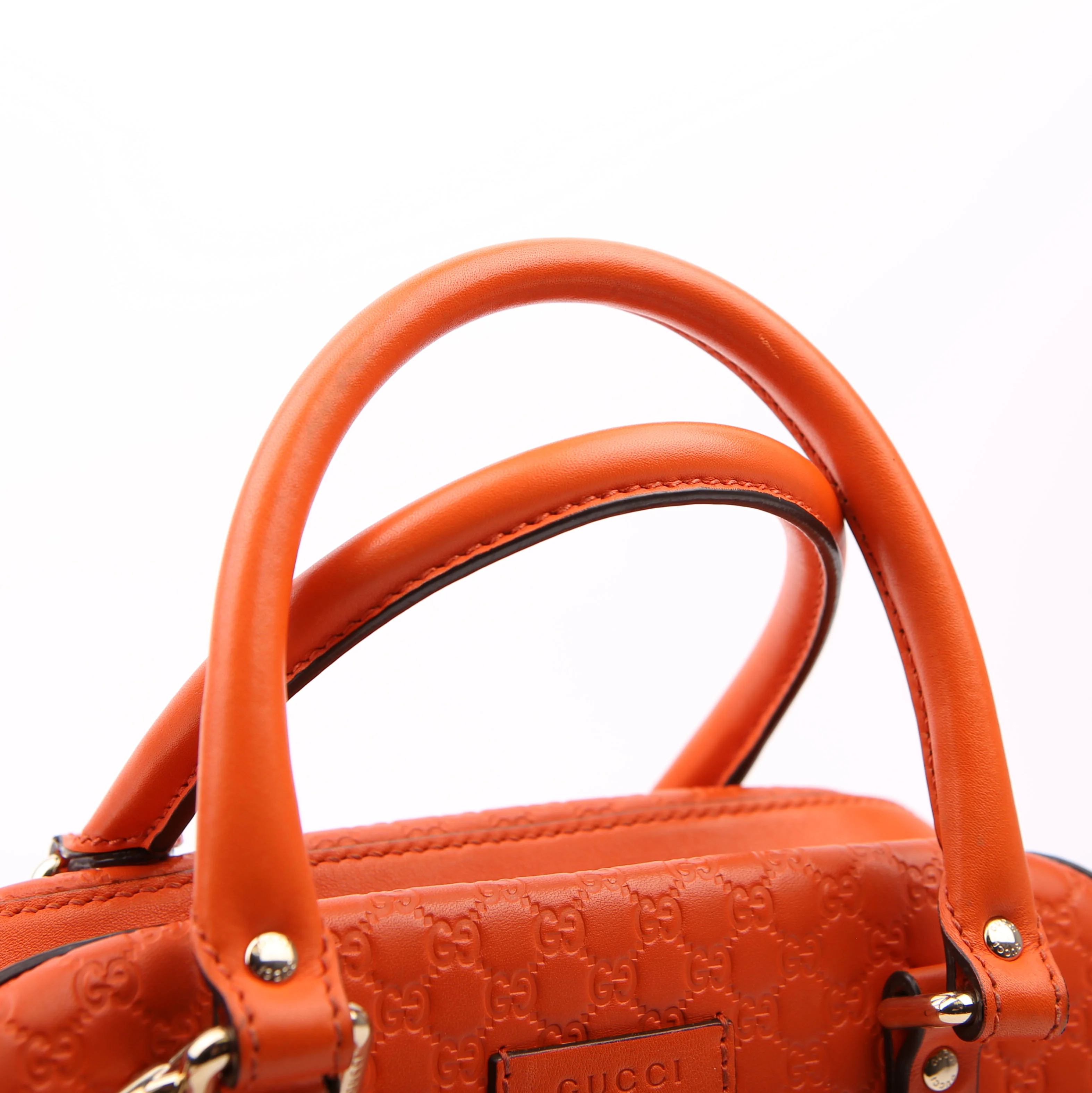 510289 Micro Guccissima Small Crossbody Orange - Image 13
