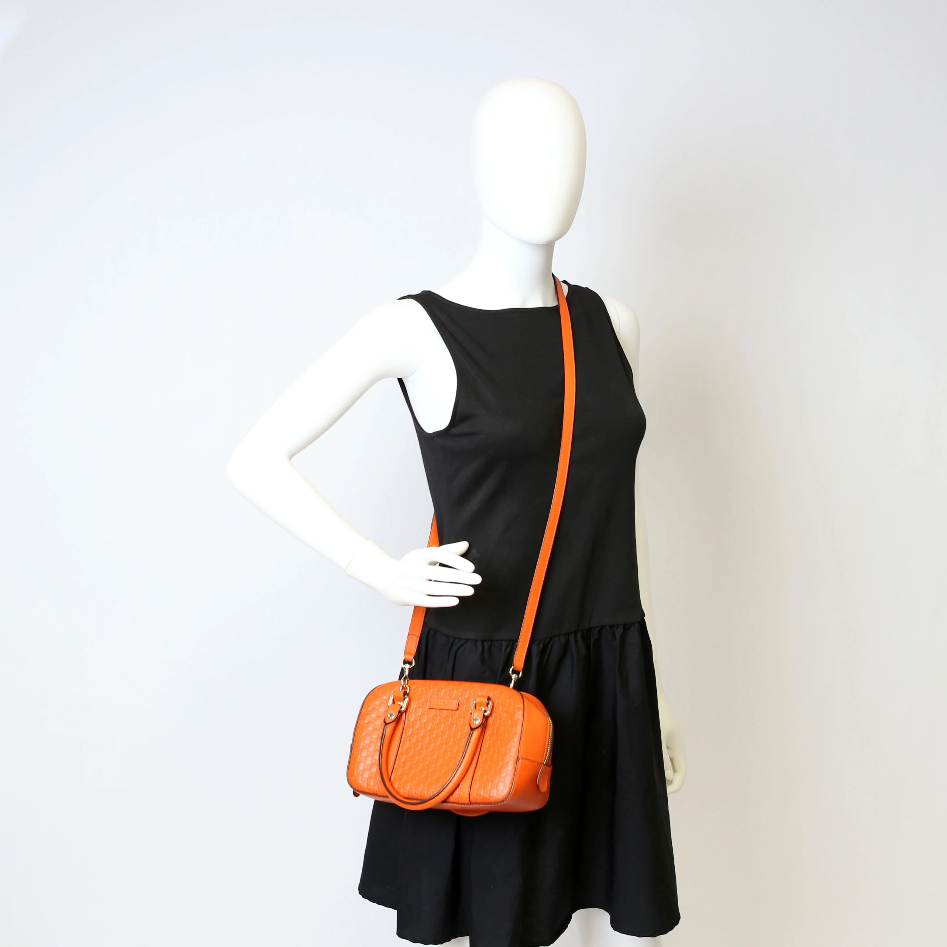 510289 Micro Guccissima Small Crossbody Orange - Image 18