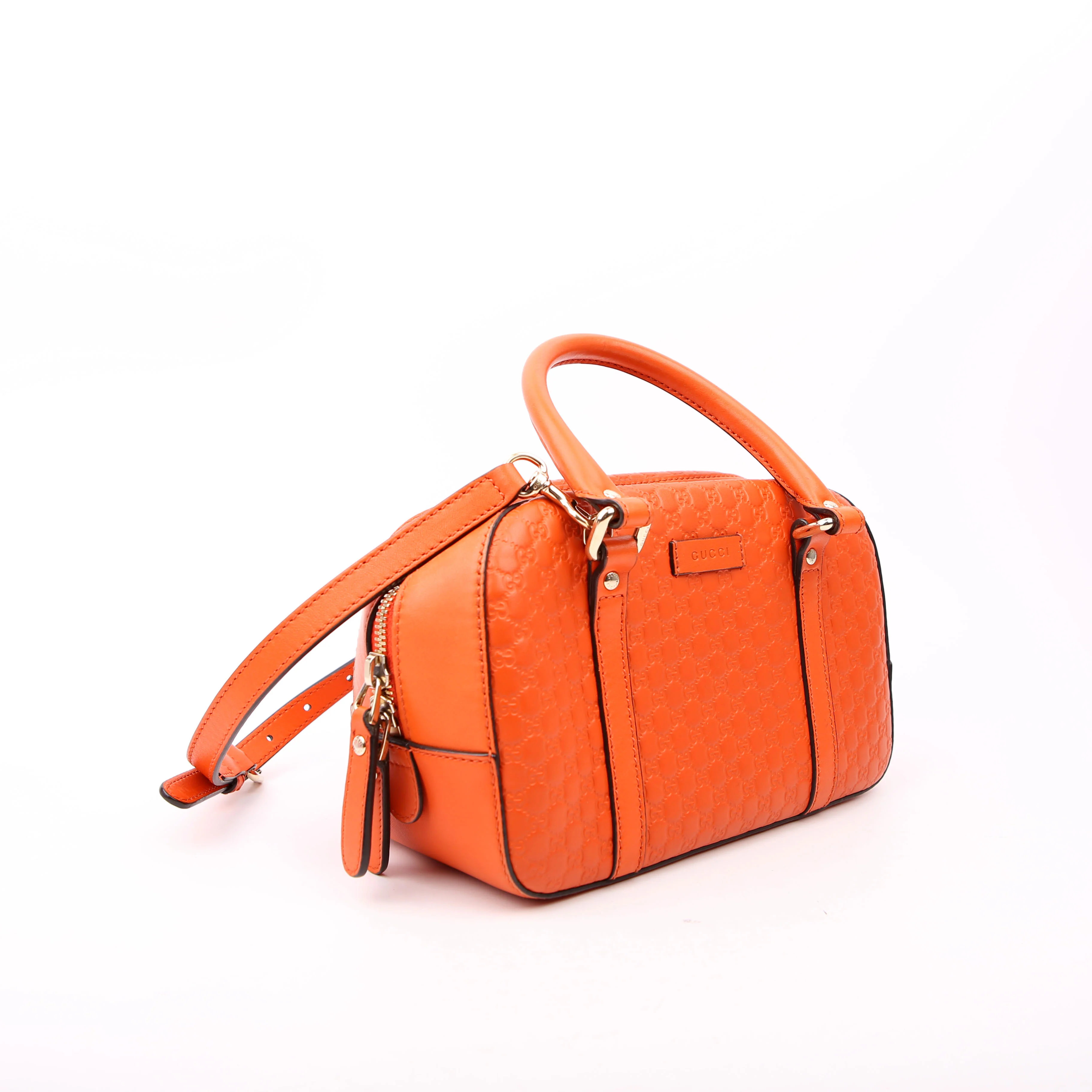 510289 Micro Guccissima Small Crossbody Orange - Image 2