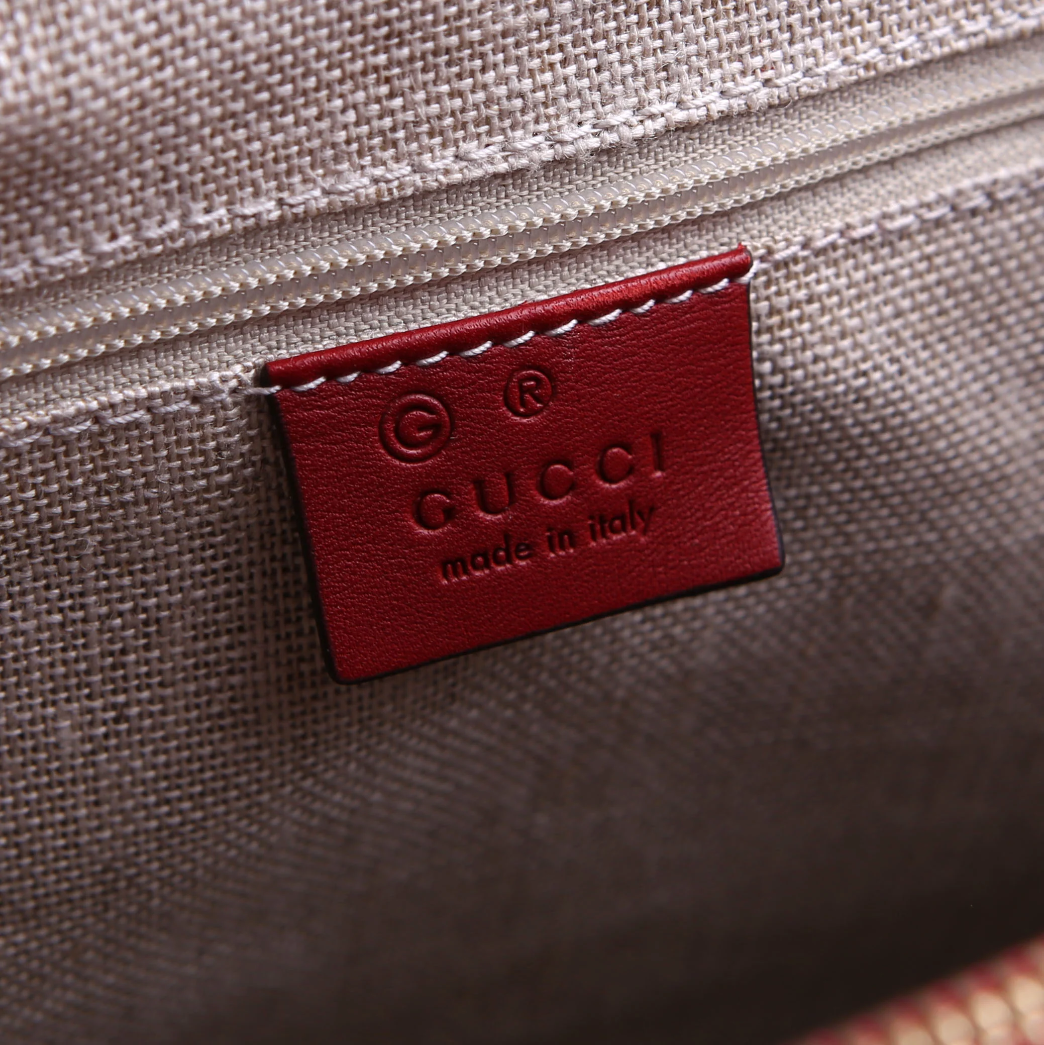 510290 Micro Guccissima Tote Red - Image 14