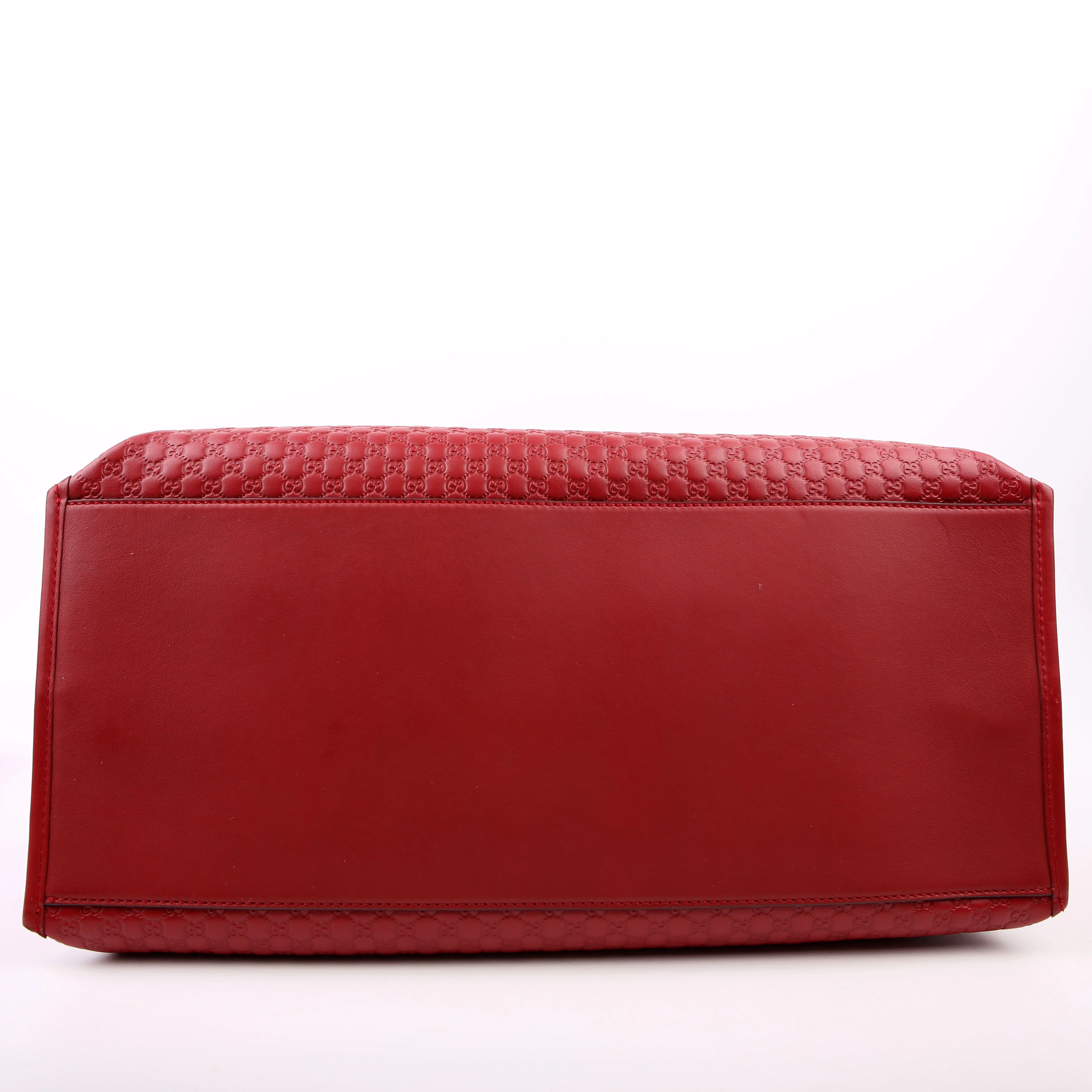 510290 Micro Guccissima Tote Red - Image 4