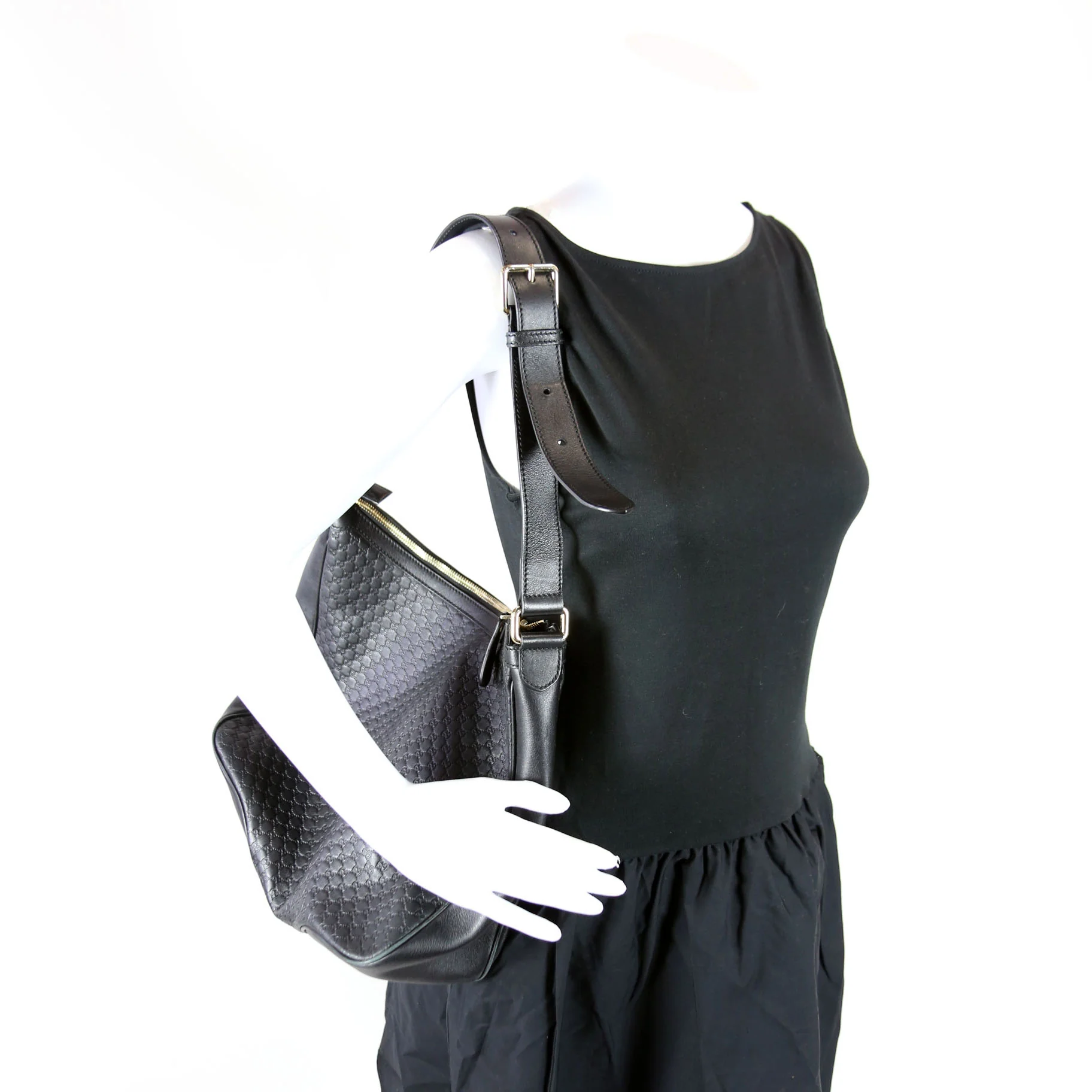 510292 Guccissima Hobo Black - Image 12