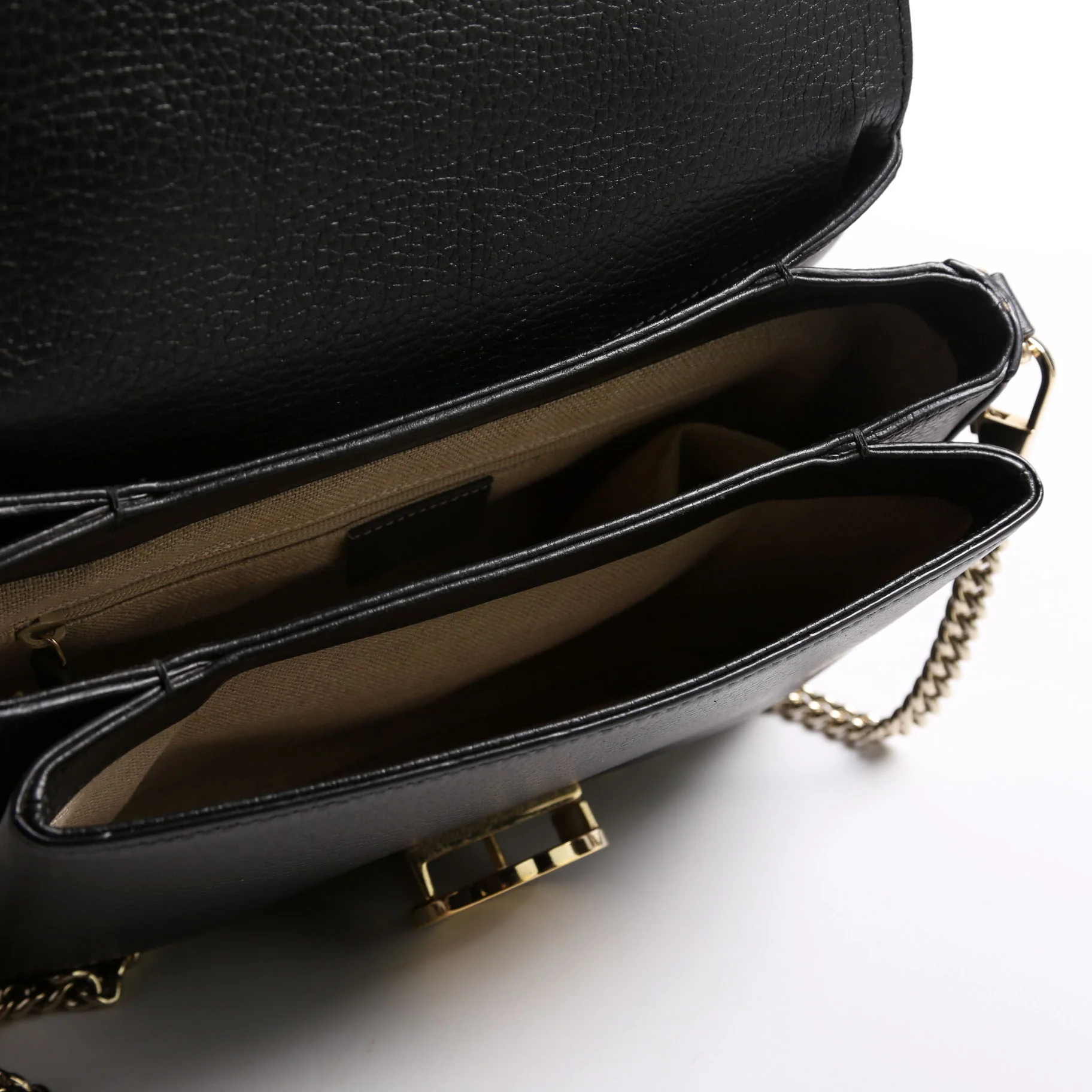 510302 Medium interlock Satchel Black - Image 7