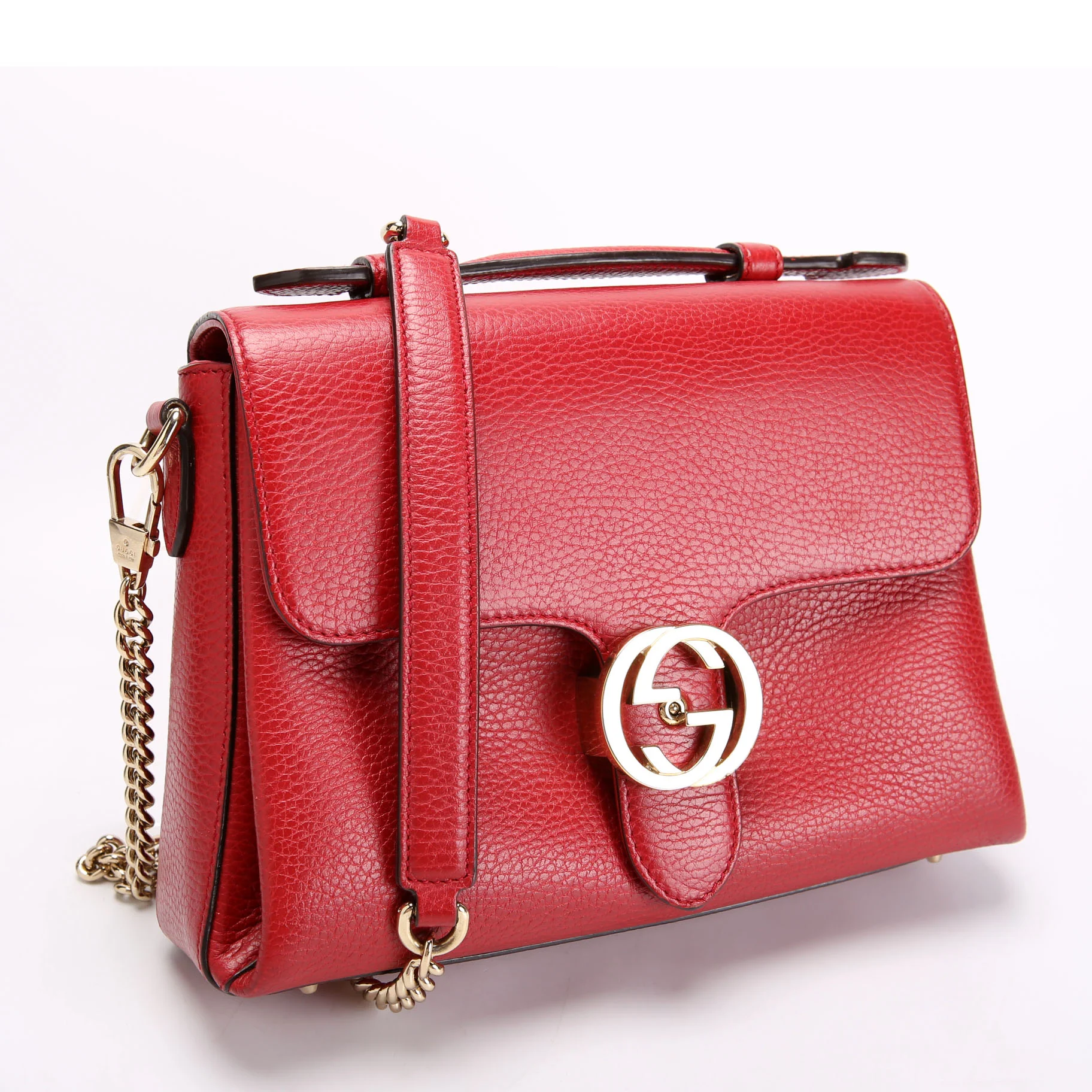 510302 Medium Interlock Satchel Red - Image 2